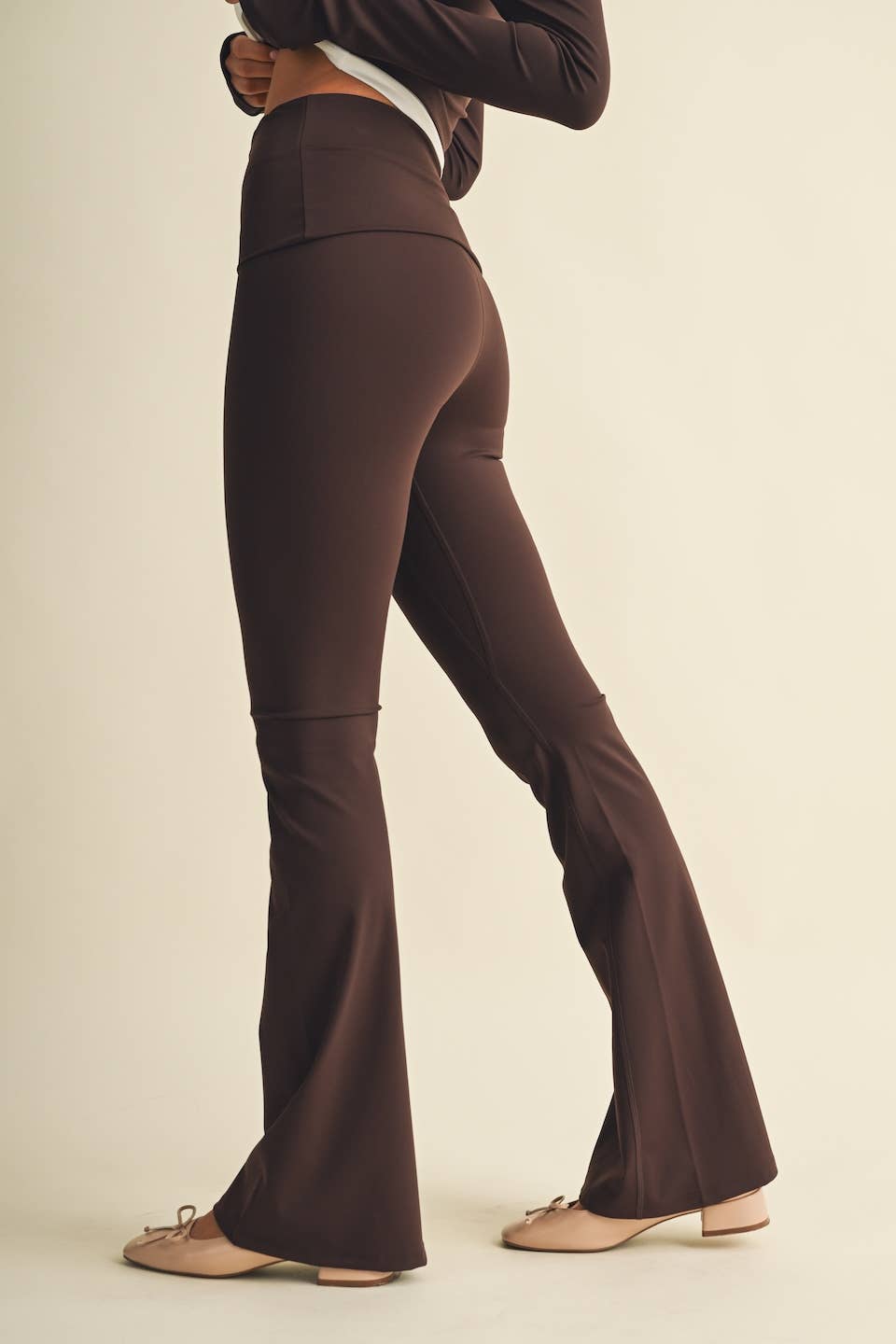Active Foldover Flare Legging