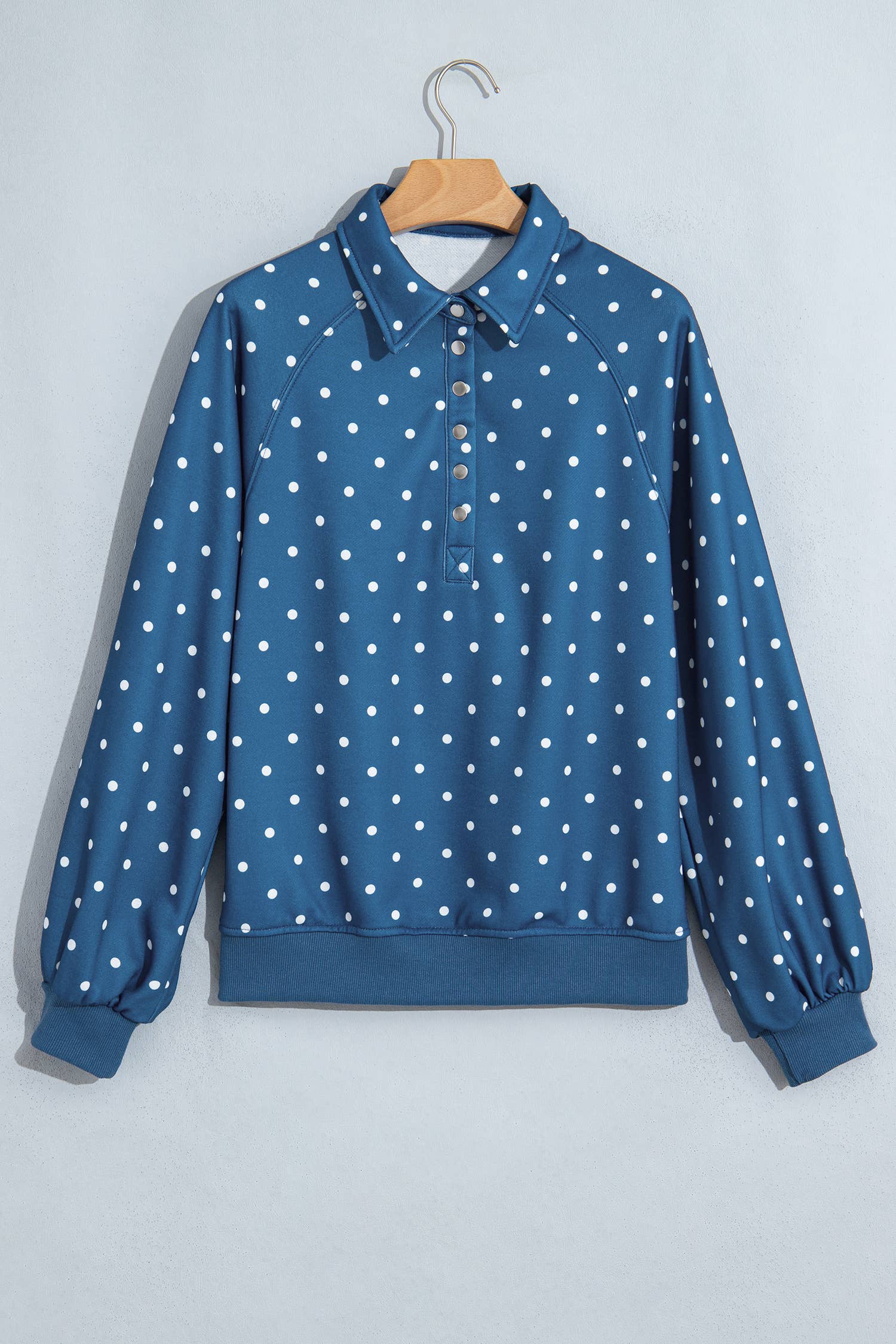 Strawberry Chip Polka Dot Pullover Sweatshirt