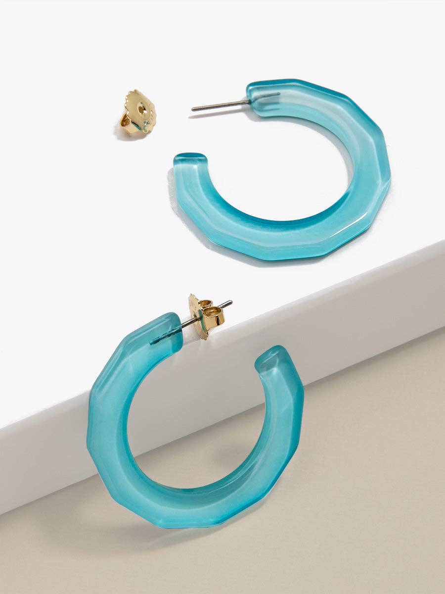 Small Textured Hoop Earring
