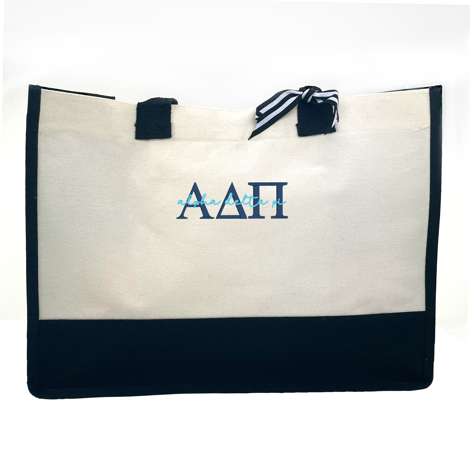 Alpha Delta Pi - Embroidered Signature Tote Bag