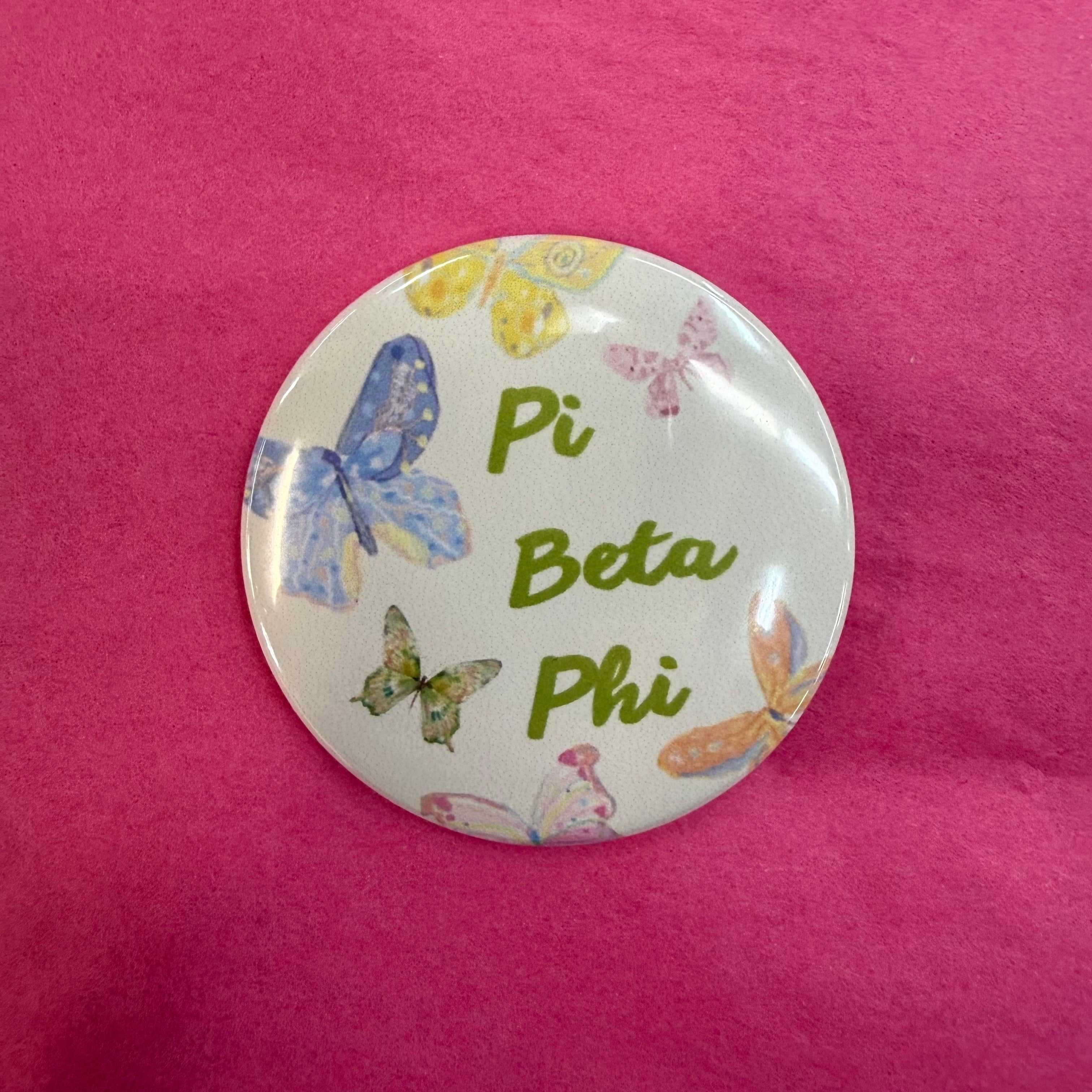 Butterfly Sorority Button