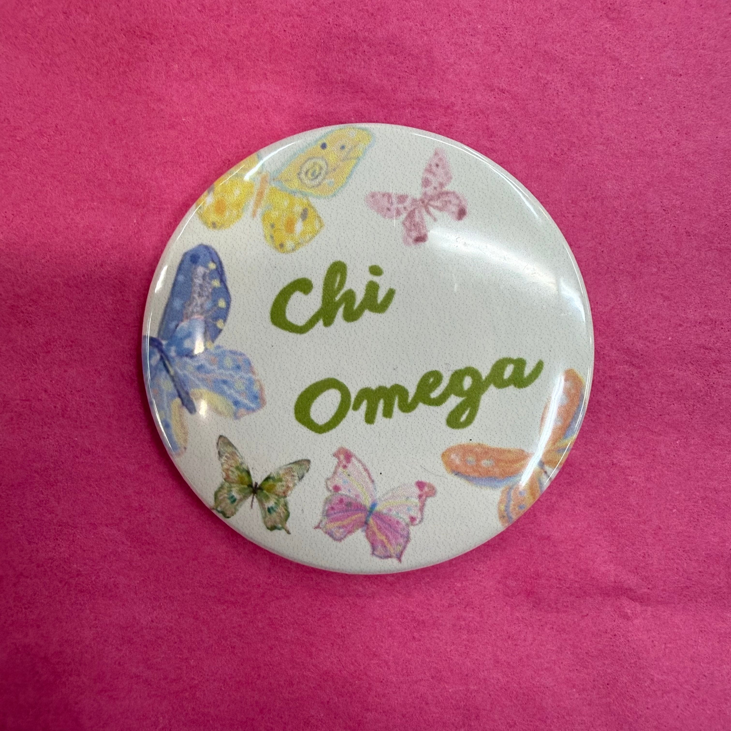 Butterfly Sorority Button