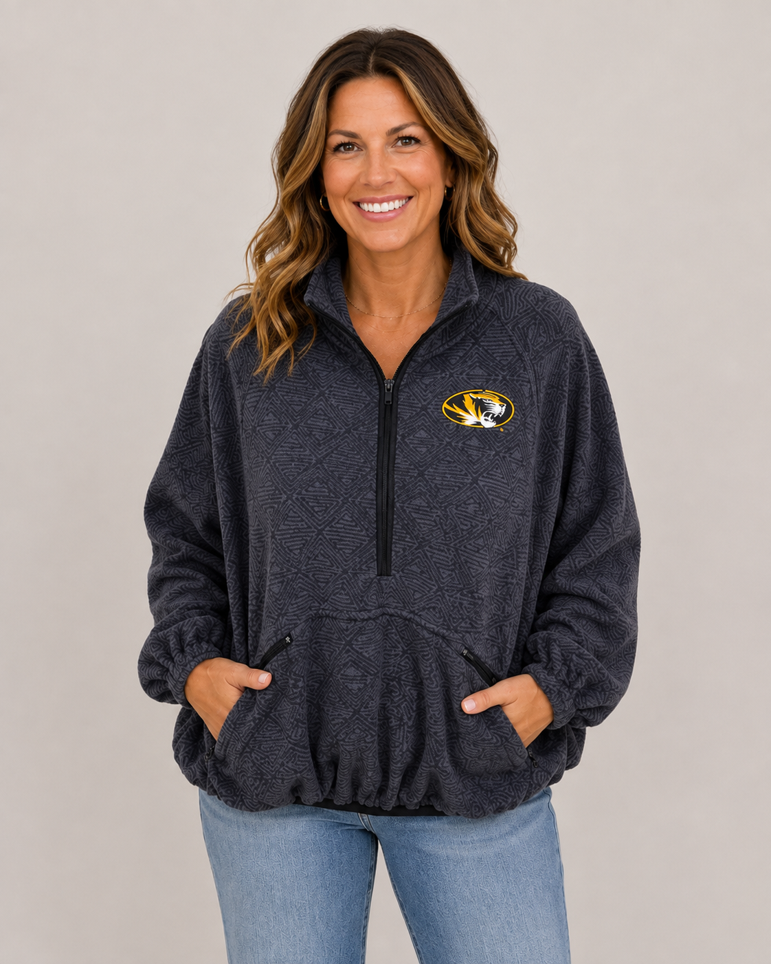 Geo Print Pullover - University of Missouri