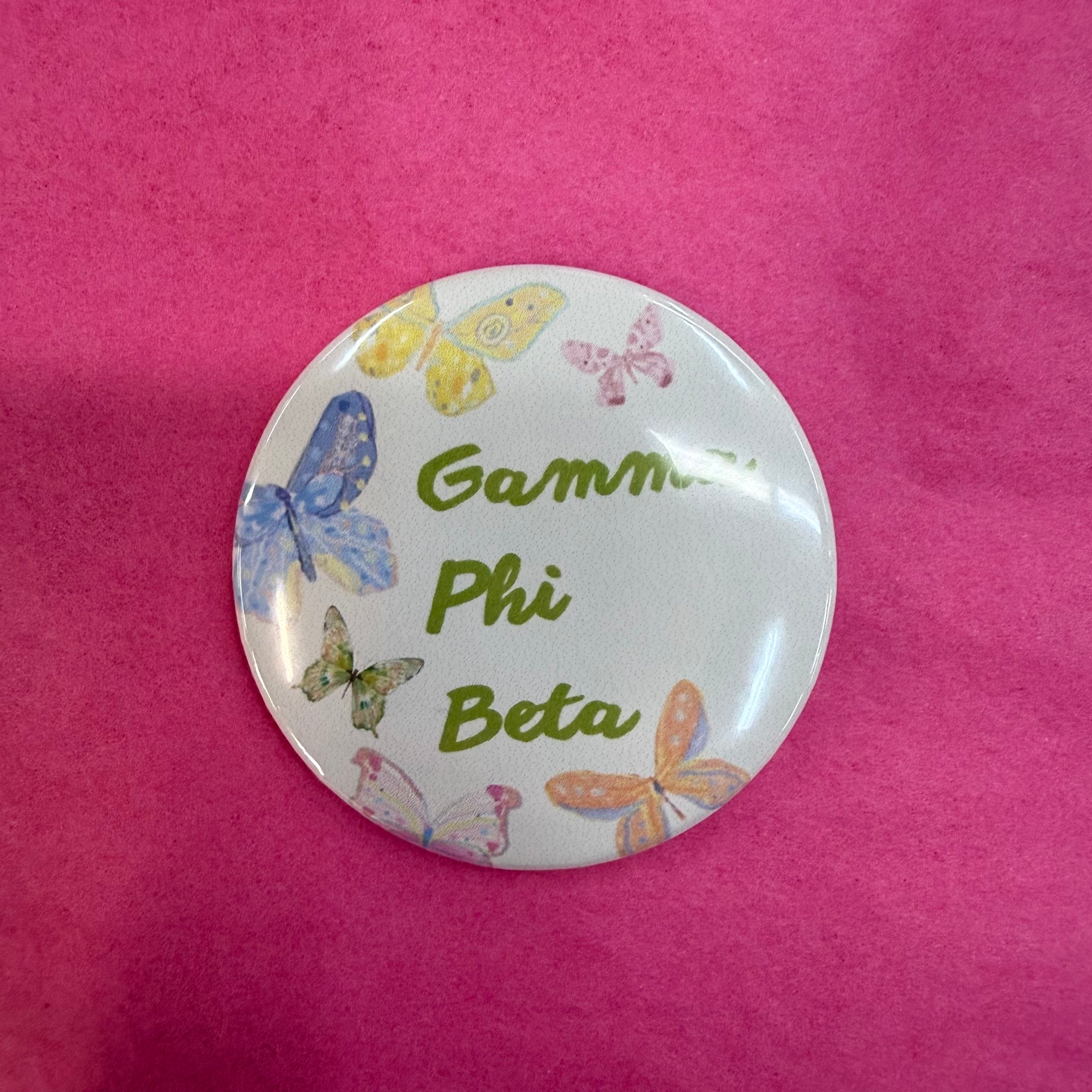 Butterfly Sorority Button