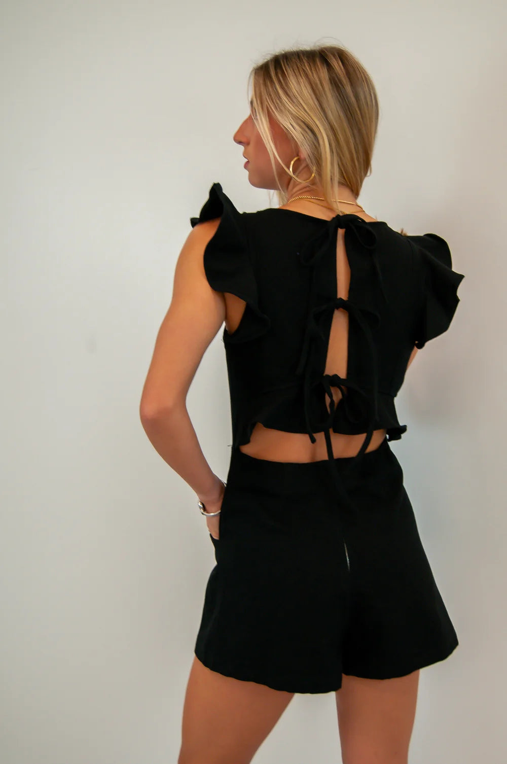 Landry Denim Romper