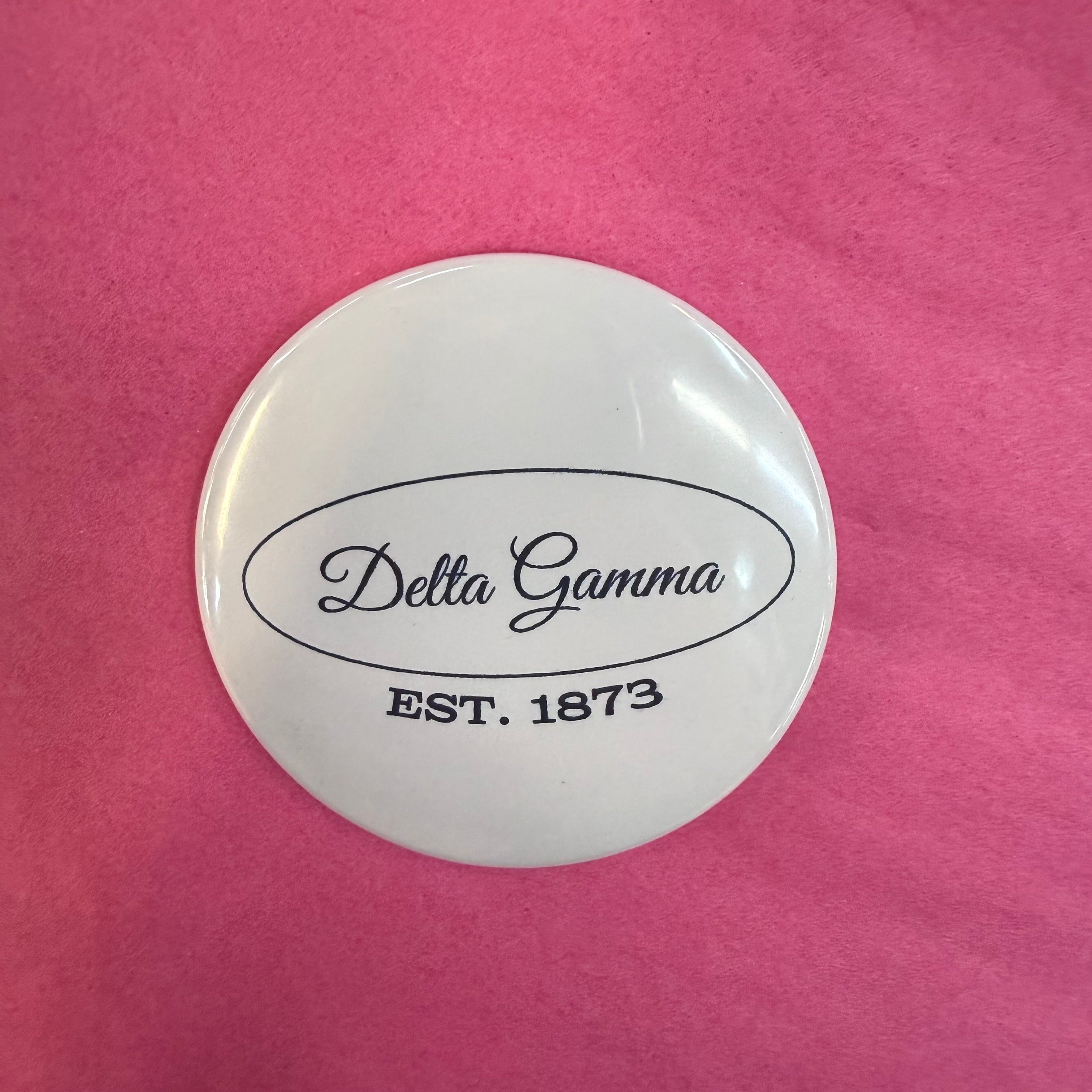 White & Navy Sorority Button