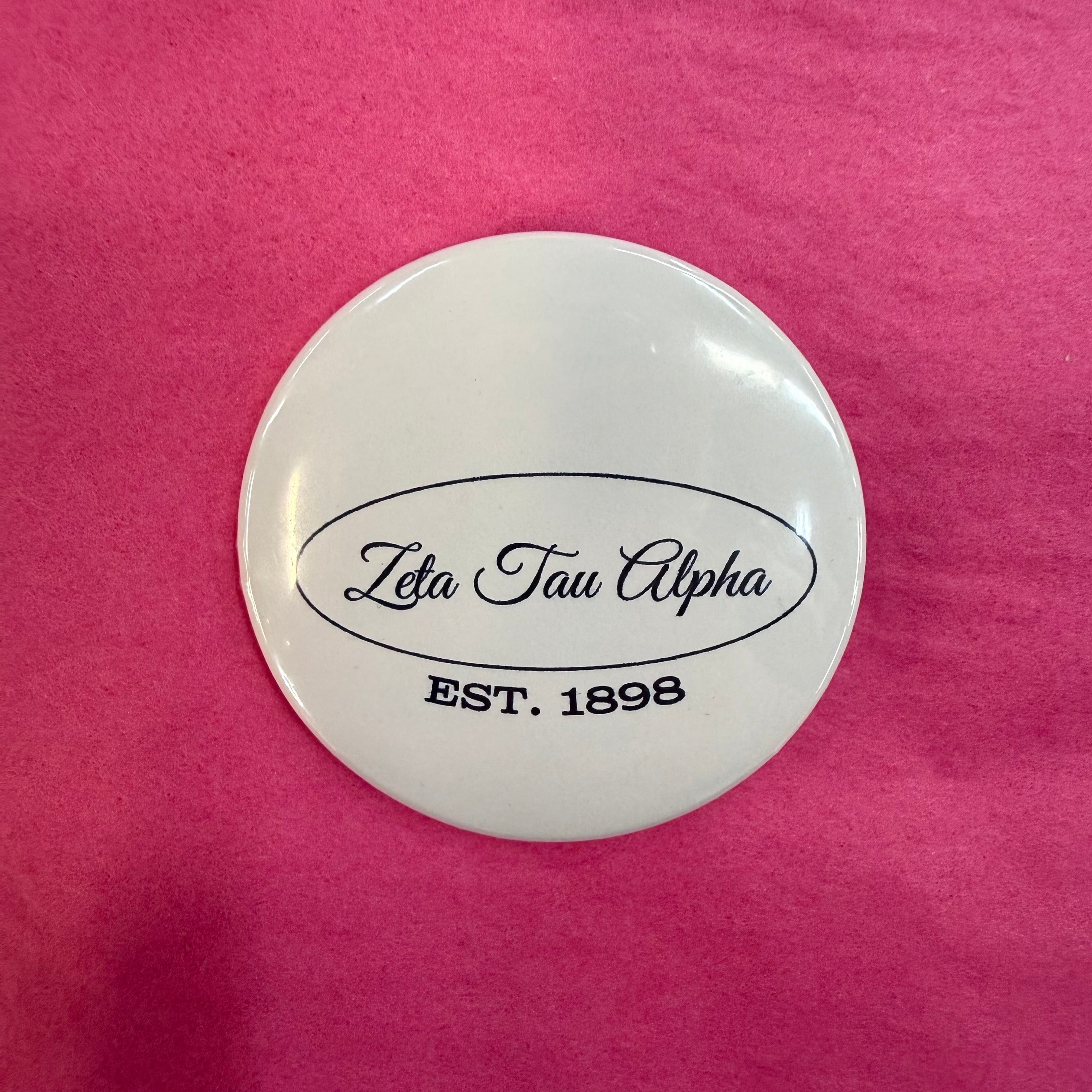 White & Navy Sorority Button