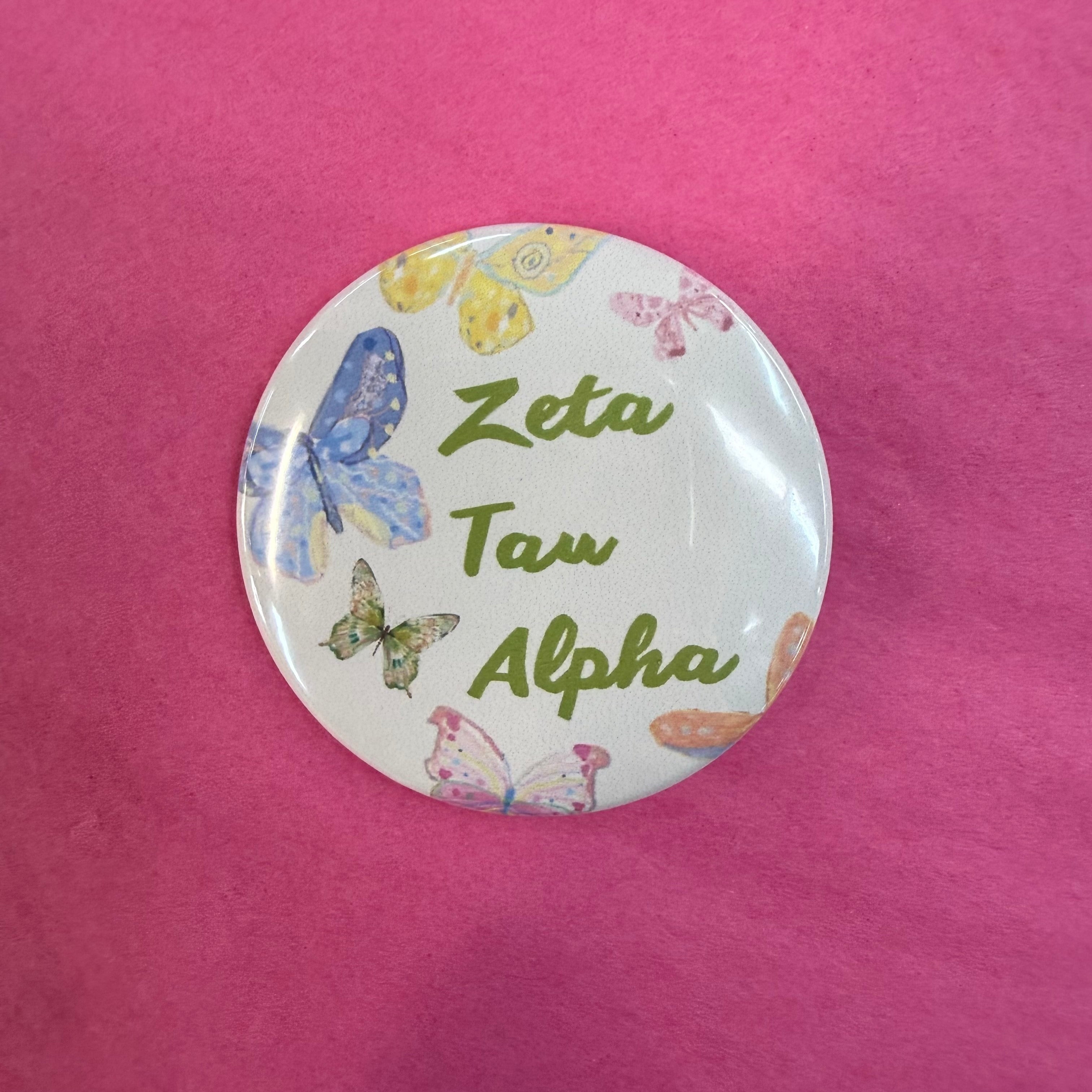 Butterfly Sorority Button
