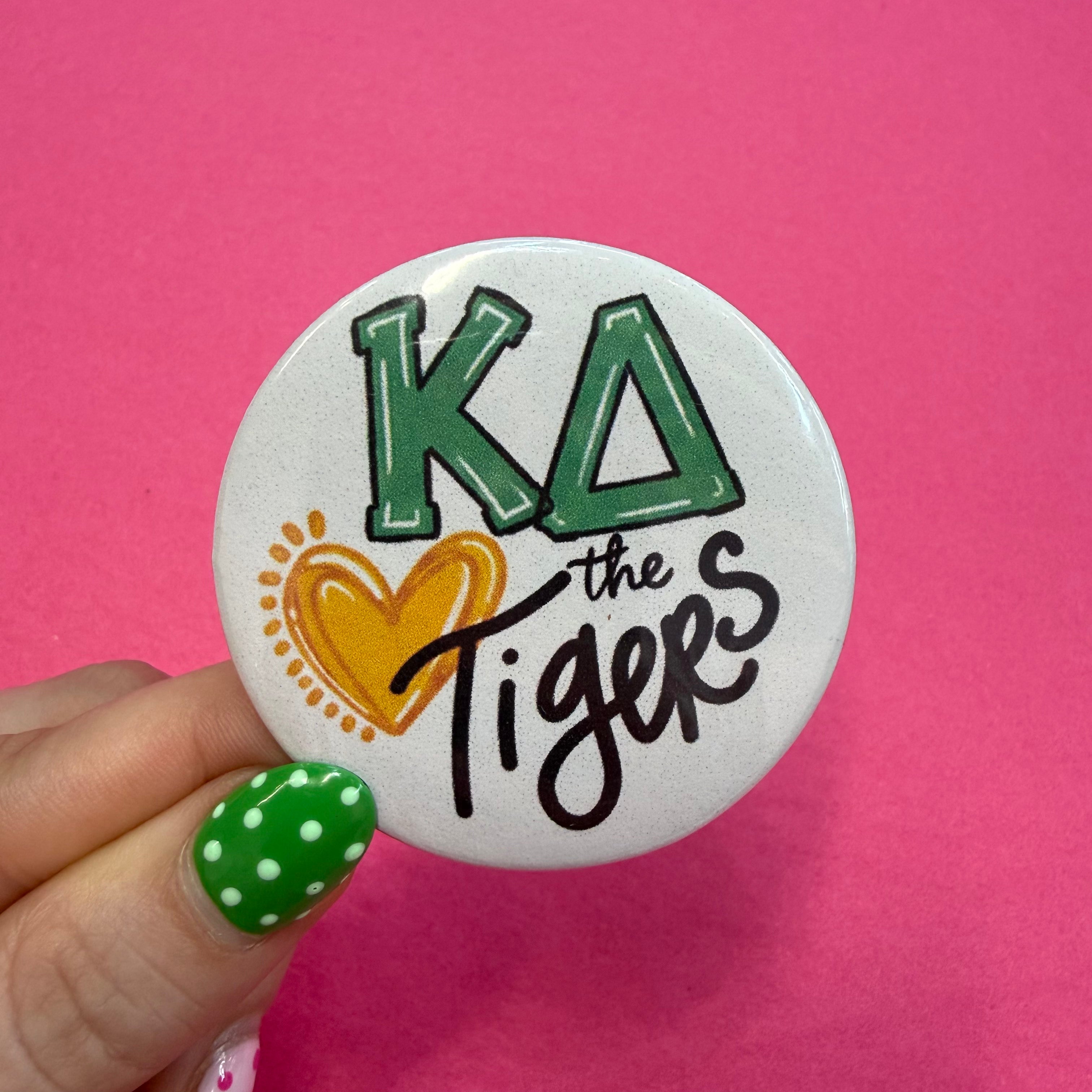 Sorority Love the Tigers Pinback Buttons