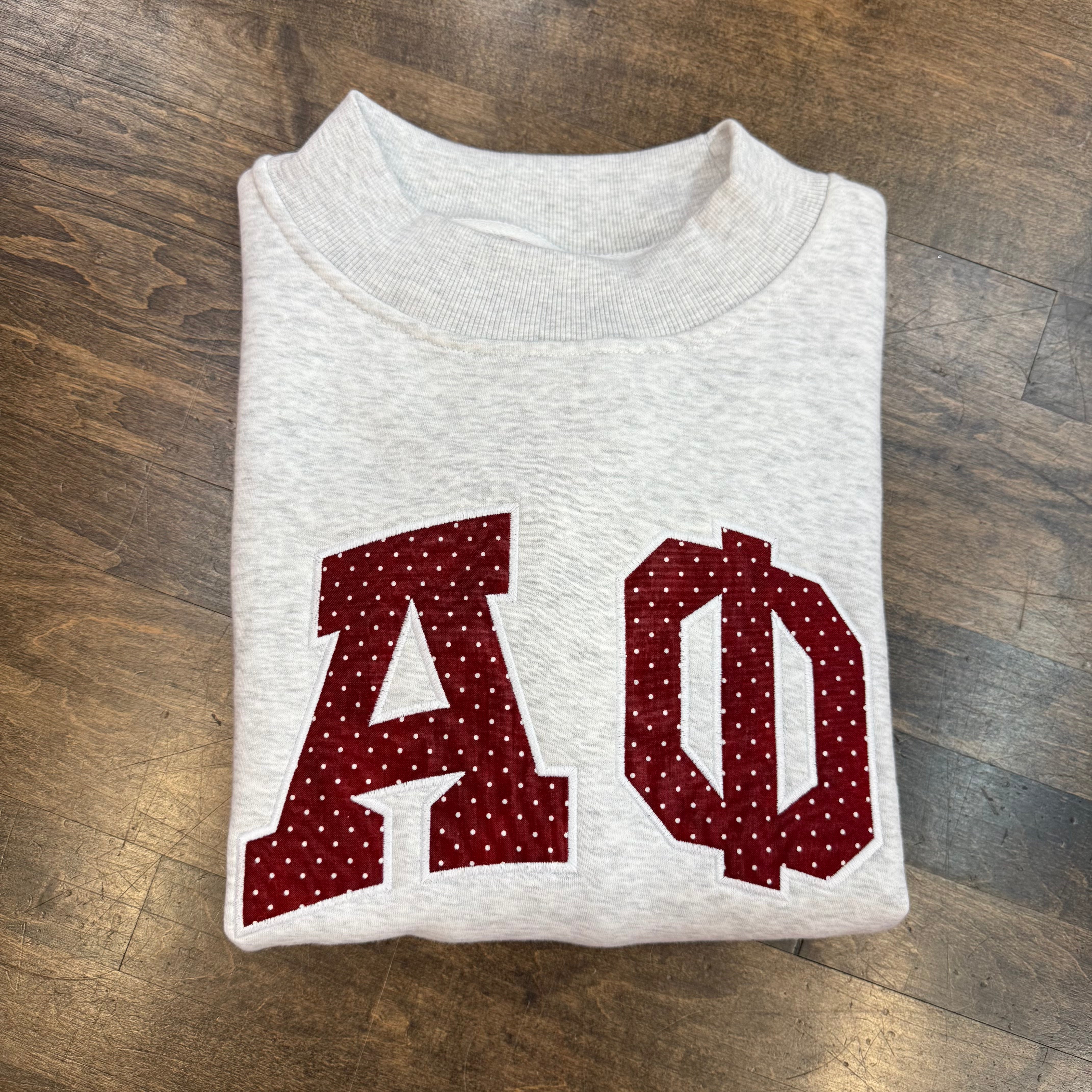 Alpha Phi Polka Dot Mockneck