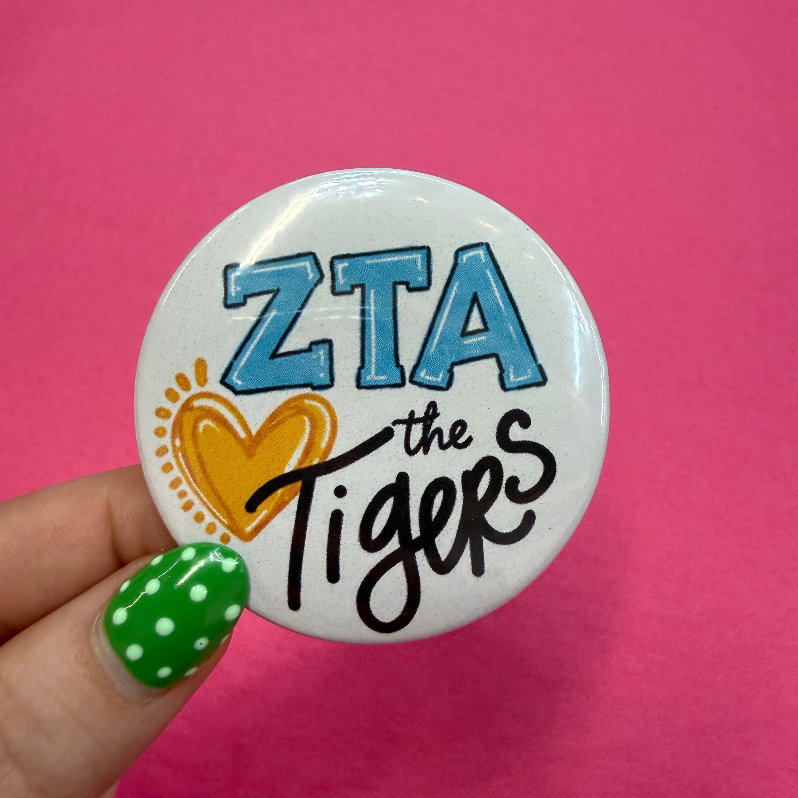 Sorority Love the Tigers Pinback Buttons