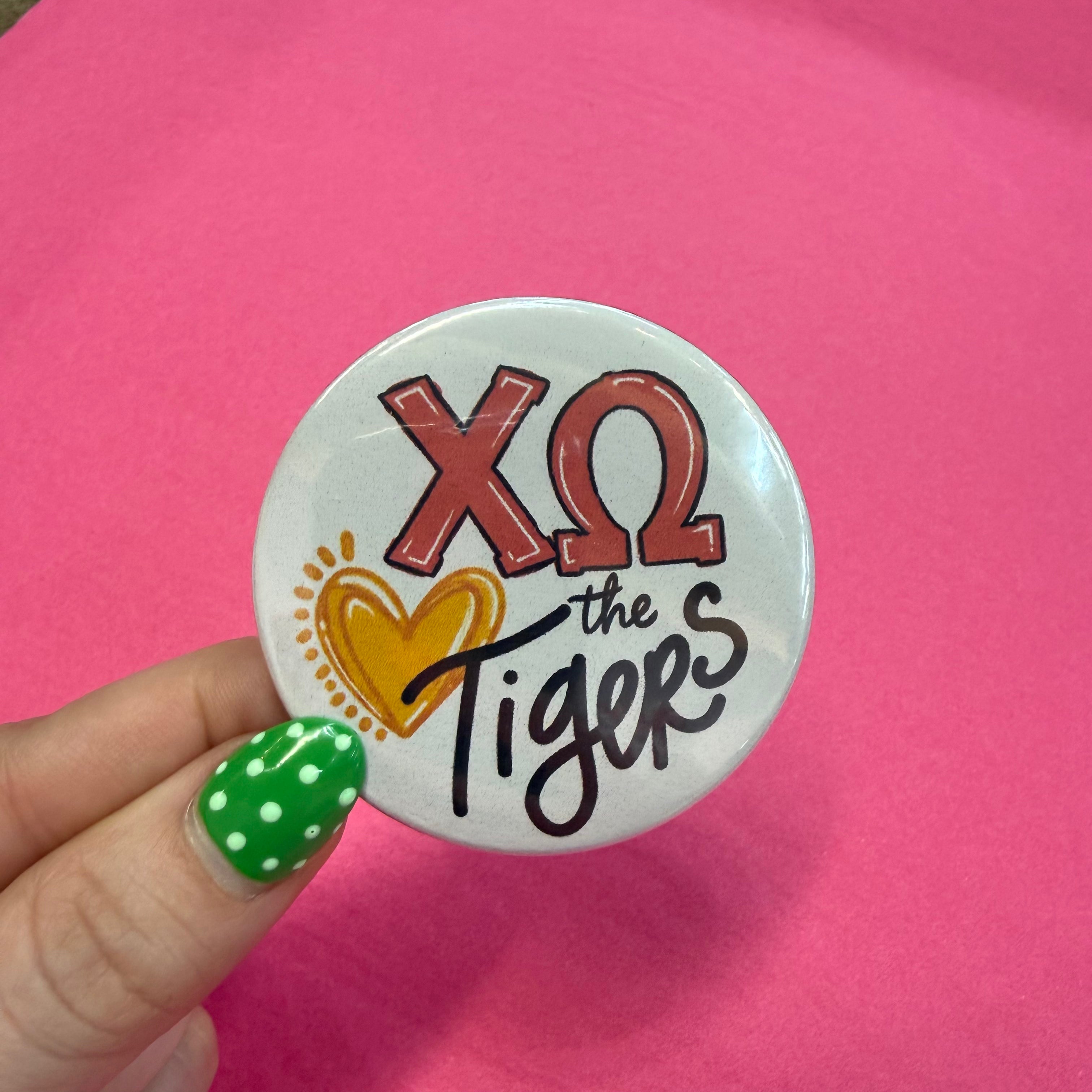 Sorority Love the Tigers Pinback Buttons