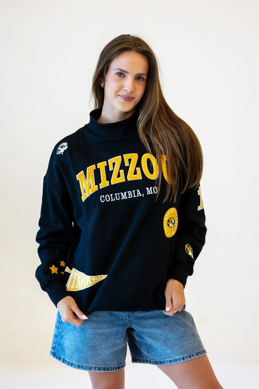 Missouri All Over Scatter Oversized Funnel Neck