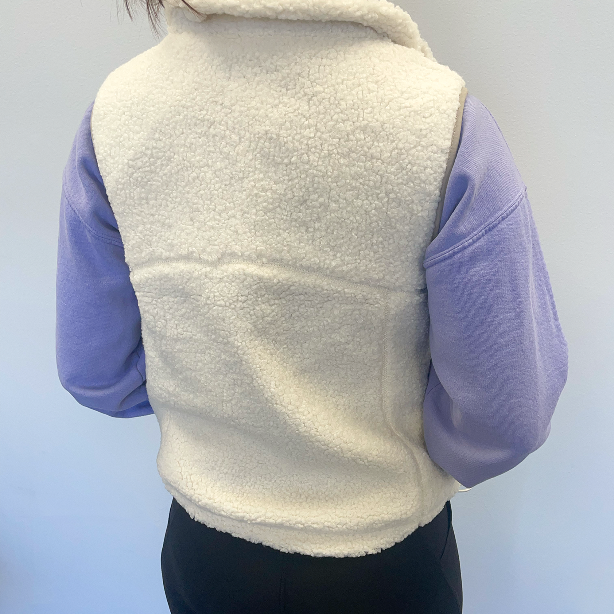 Pi Beta Phi Sherpa Vests - Crest Embroidered