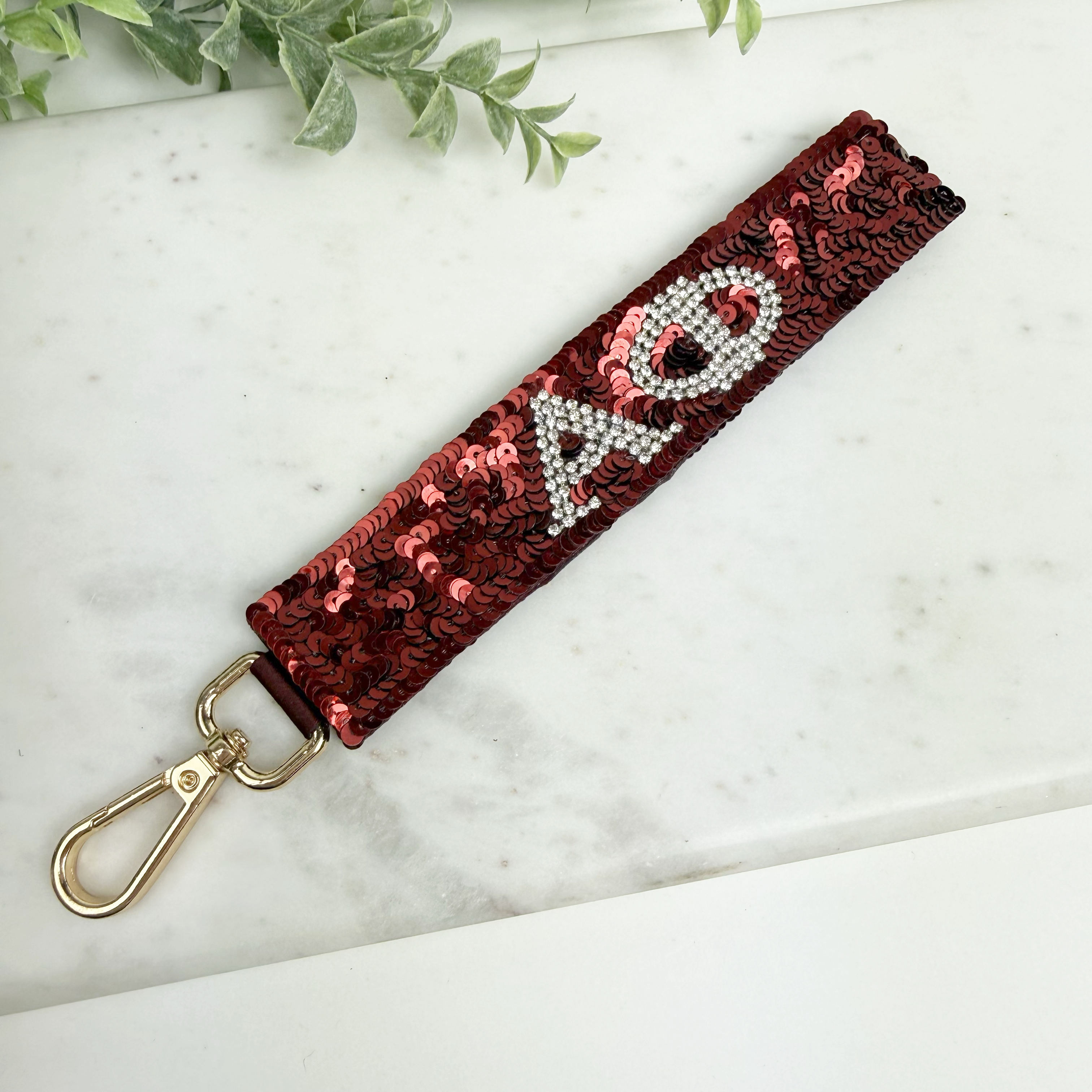 Alpha Phi Sequin Wristlet Keychain – APhi Sorority Keychain