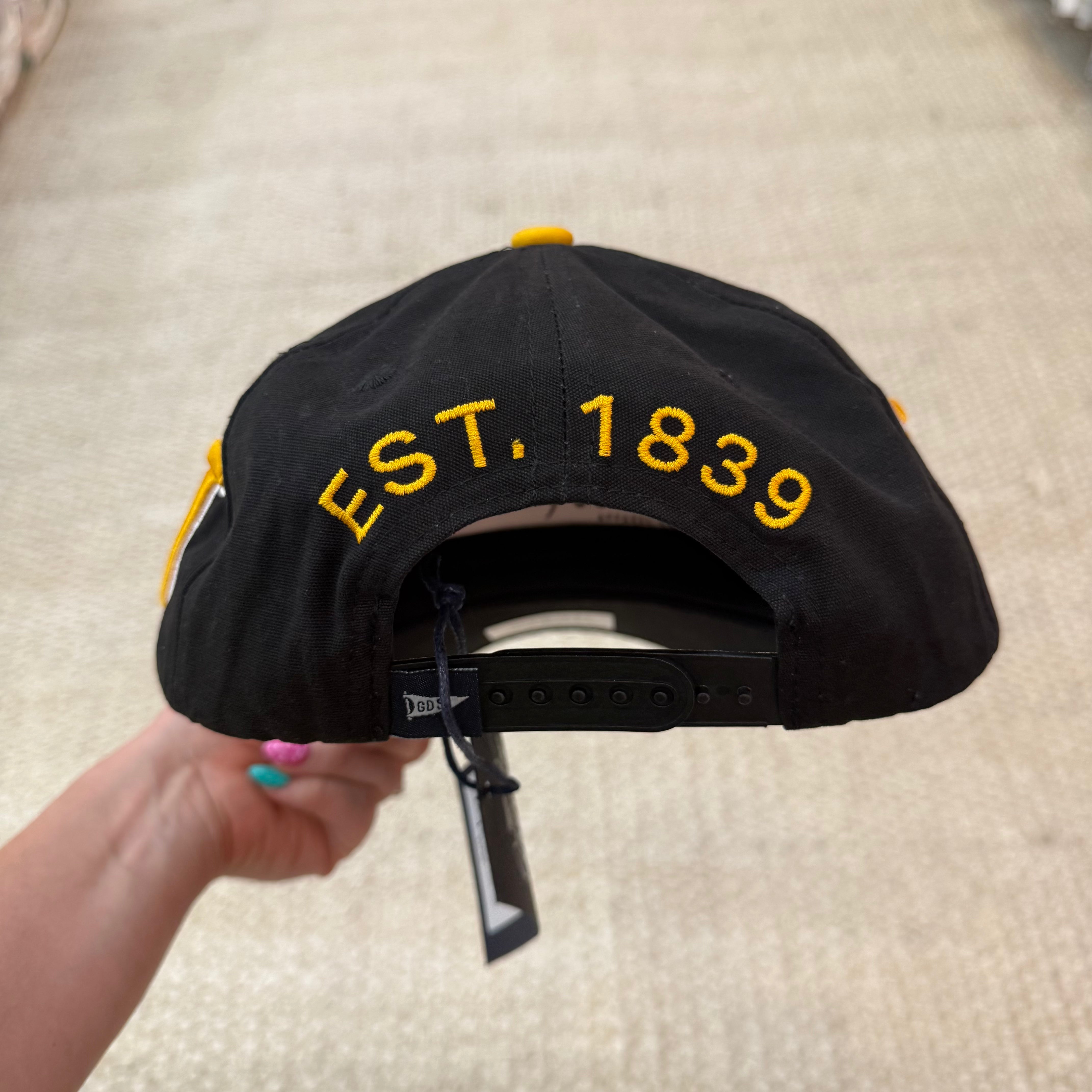 Mizzou Phipps Away Split Hat 5 Panel Canvas Baseball Hat