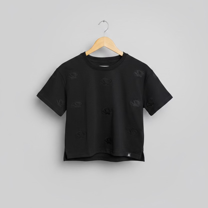 Mizzou Ritter Repeat Heavyweight Crop Tee