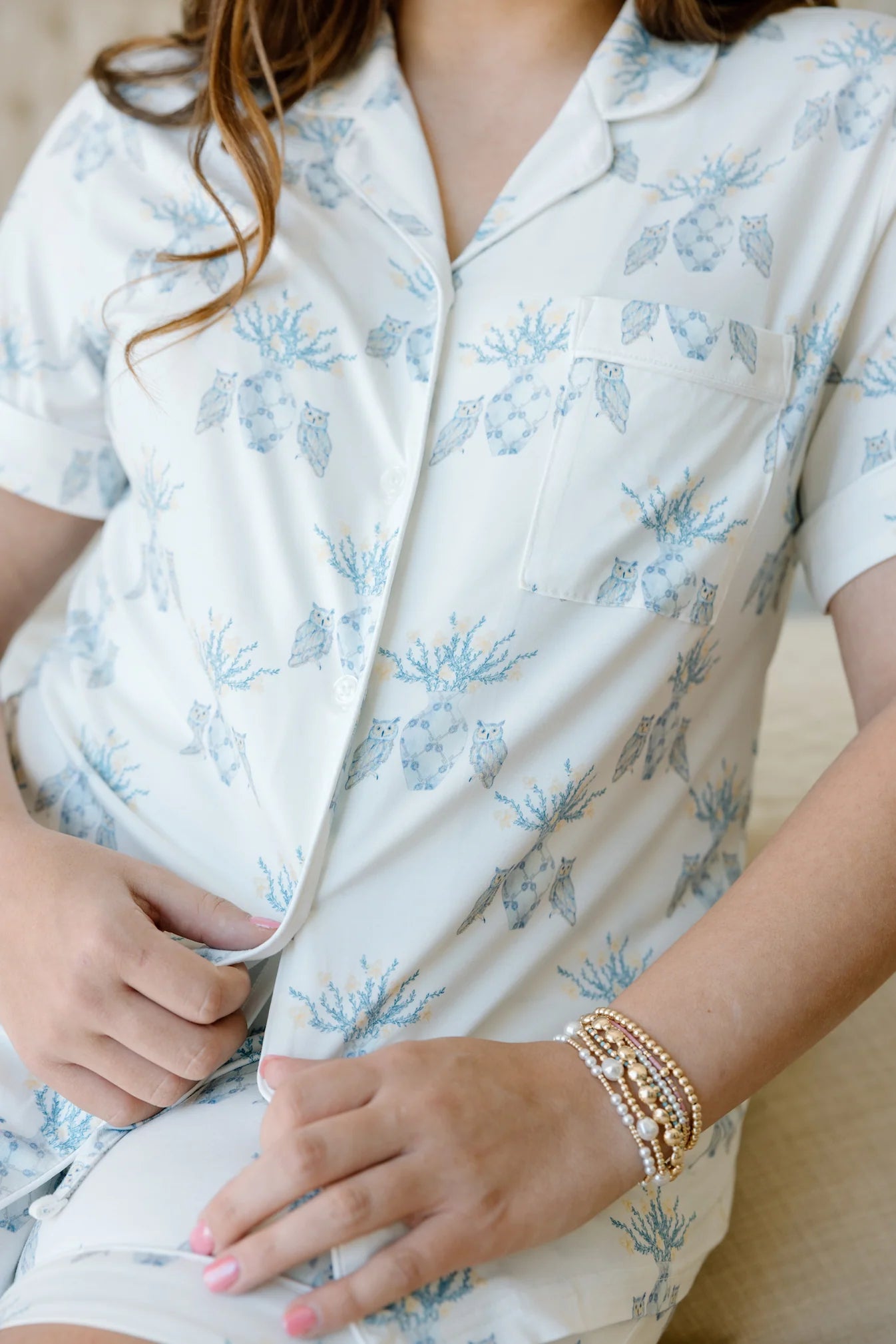 Kappa Kappa Gamma Luxury Pajamas Short Set