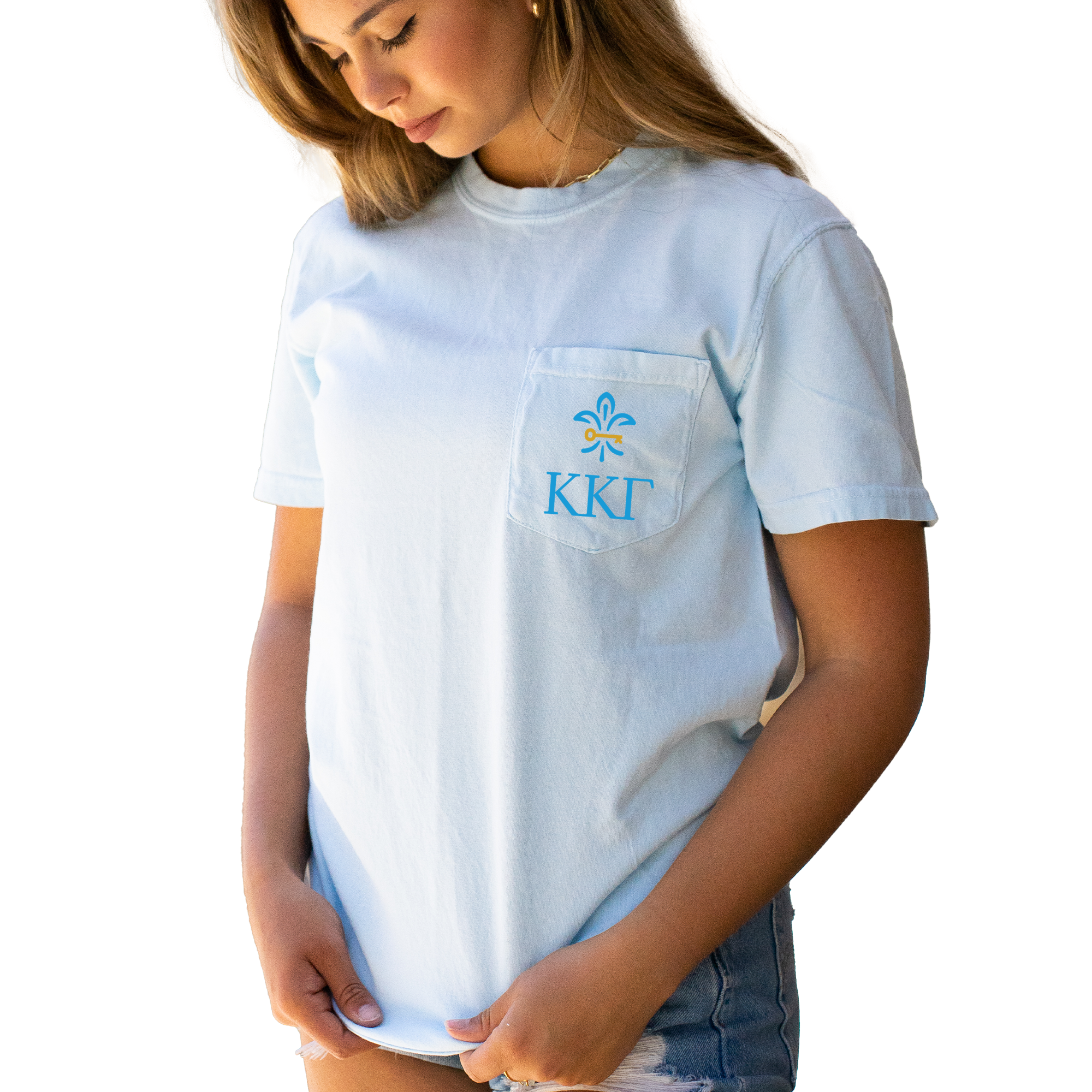Kappa Kappa Gamma Fleur De Key T-Shirt - Chambray