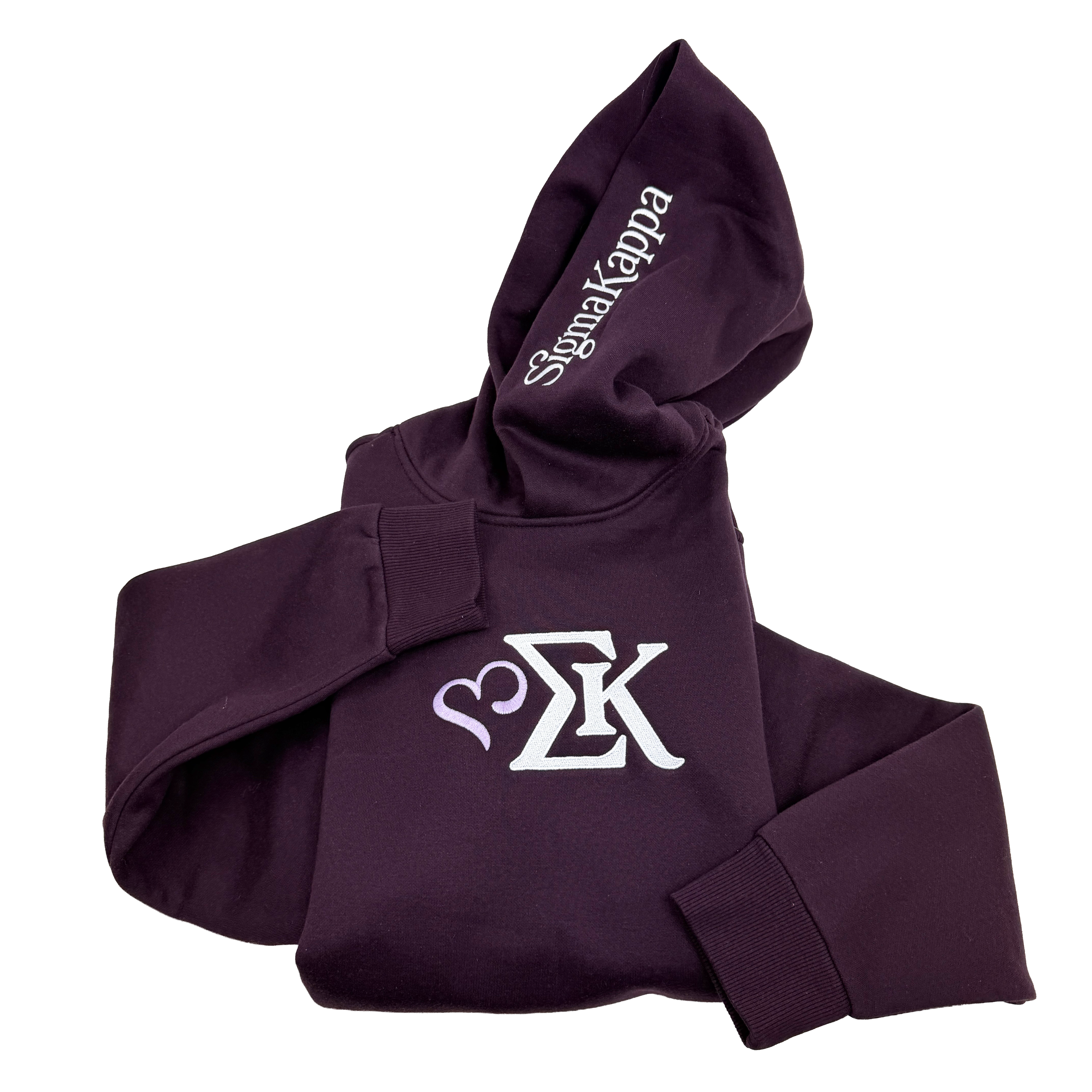 Sigma Kappa Oversize Hoodie with Embroidered Logos