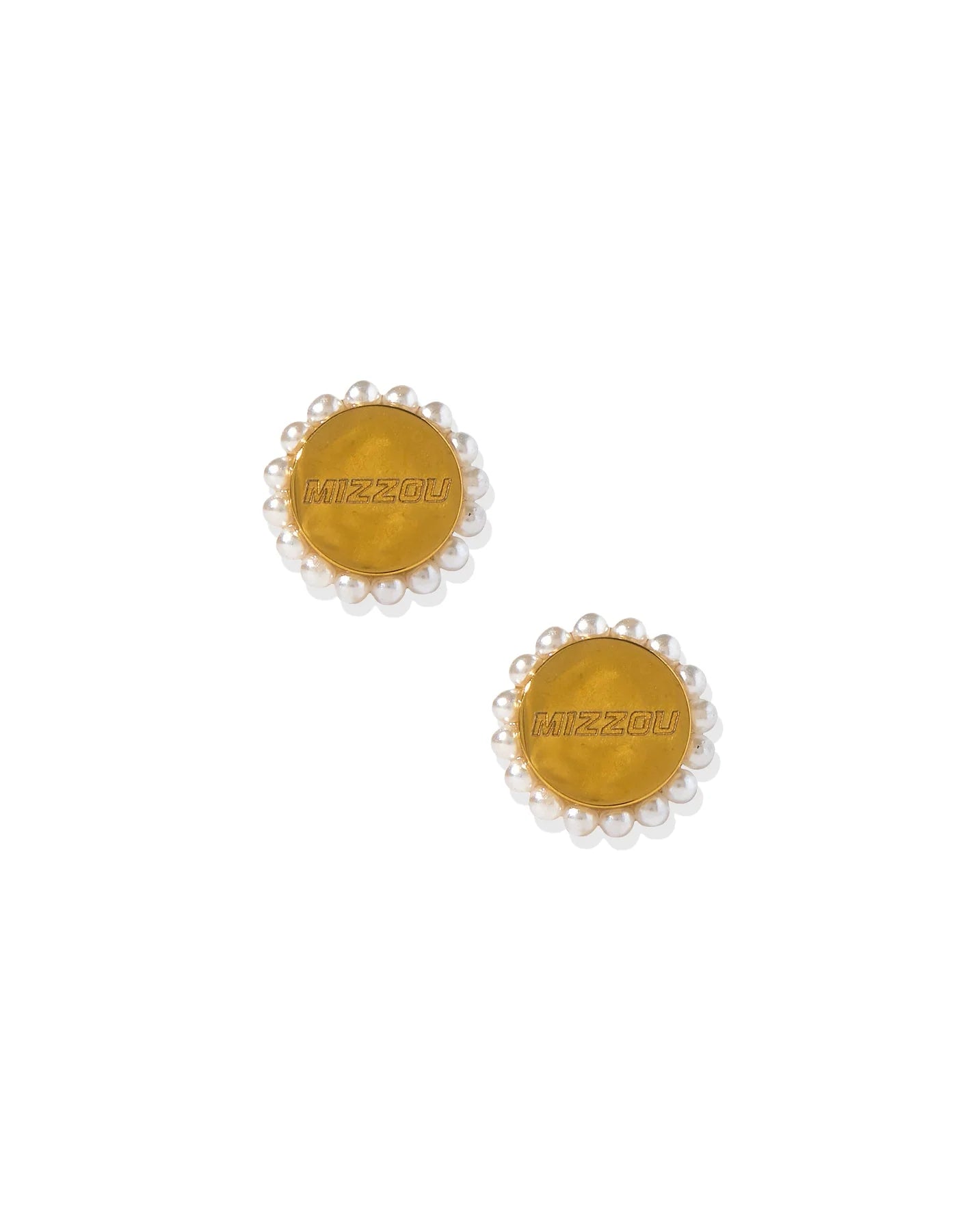 Mizzou Screwback Stud Earrings