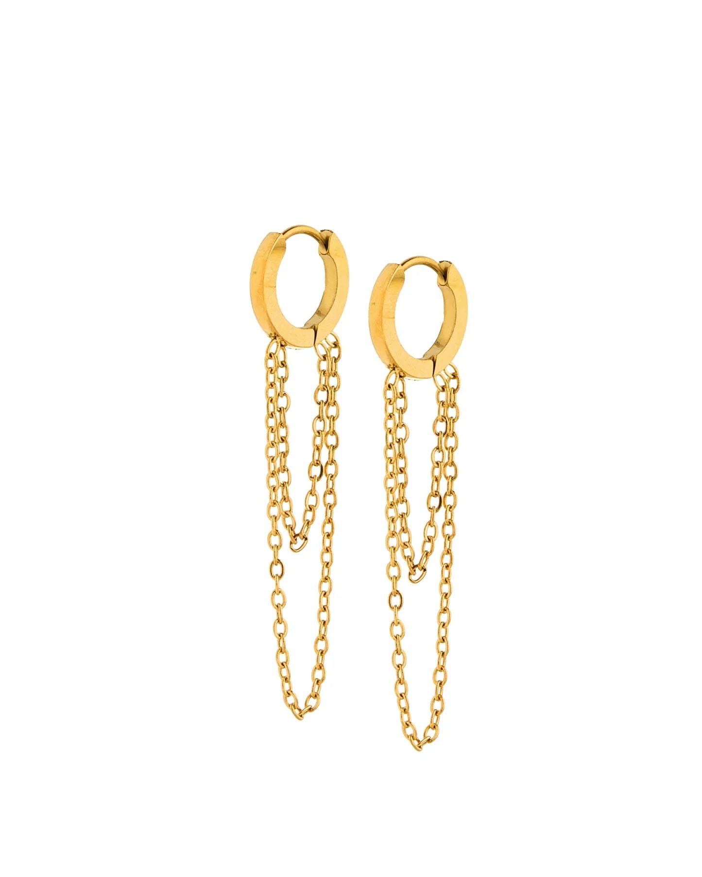 Gwen Gold Huggie earrings product photo