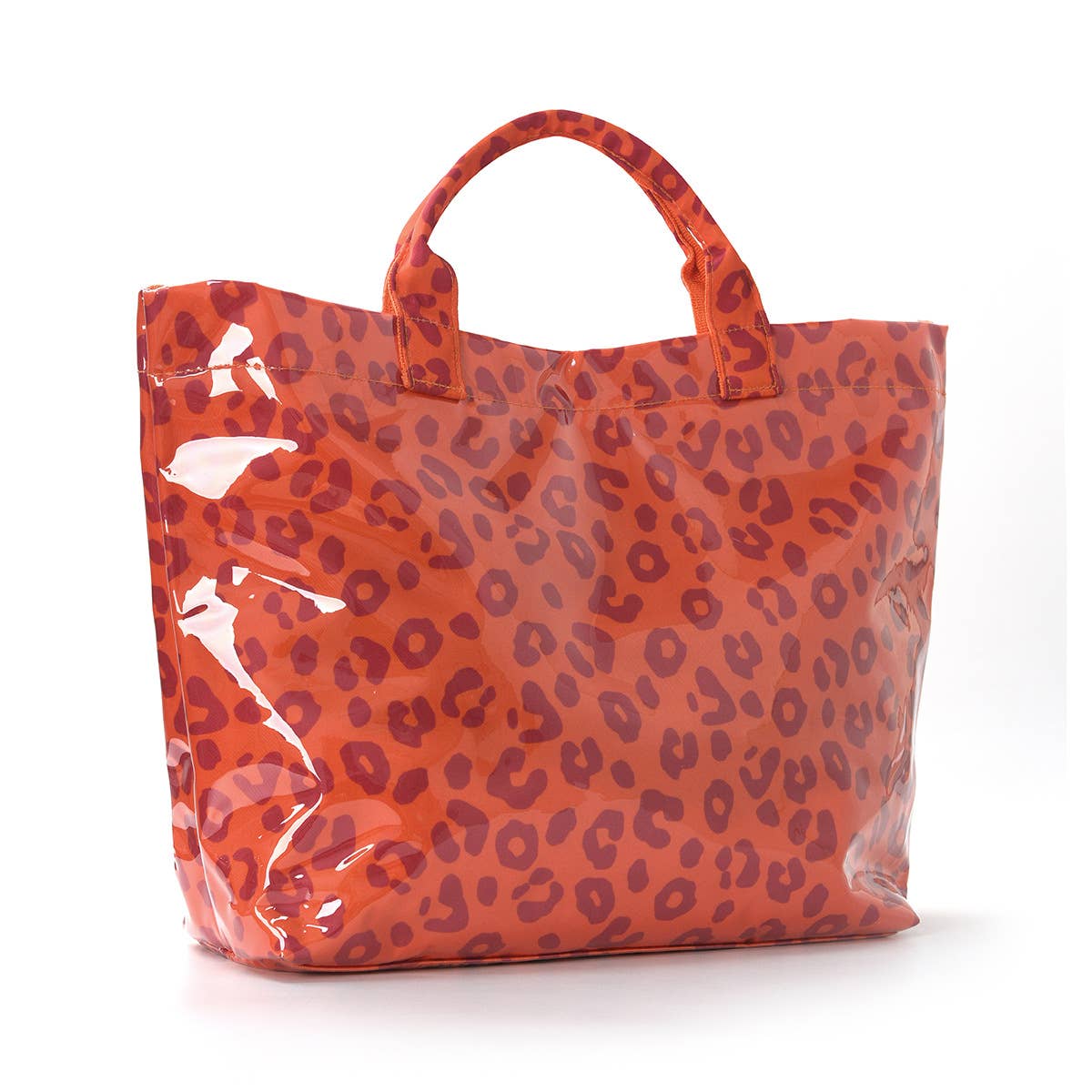 Striped Tote Bag PVC Handbag