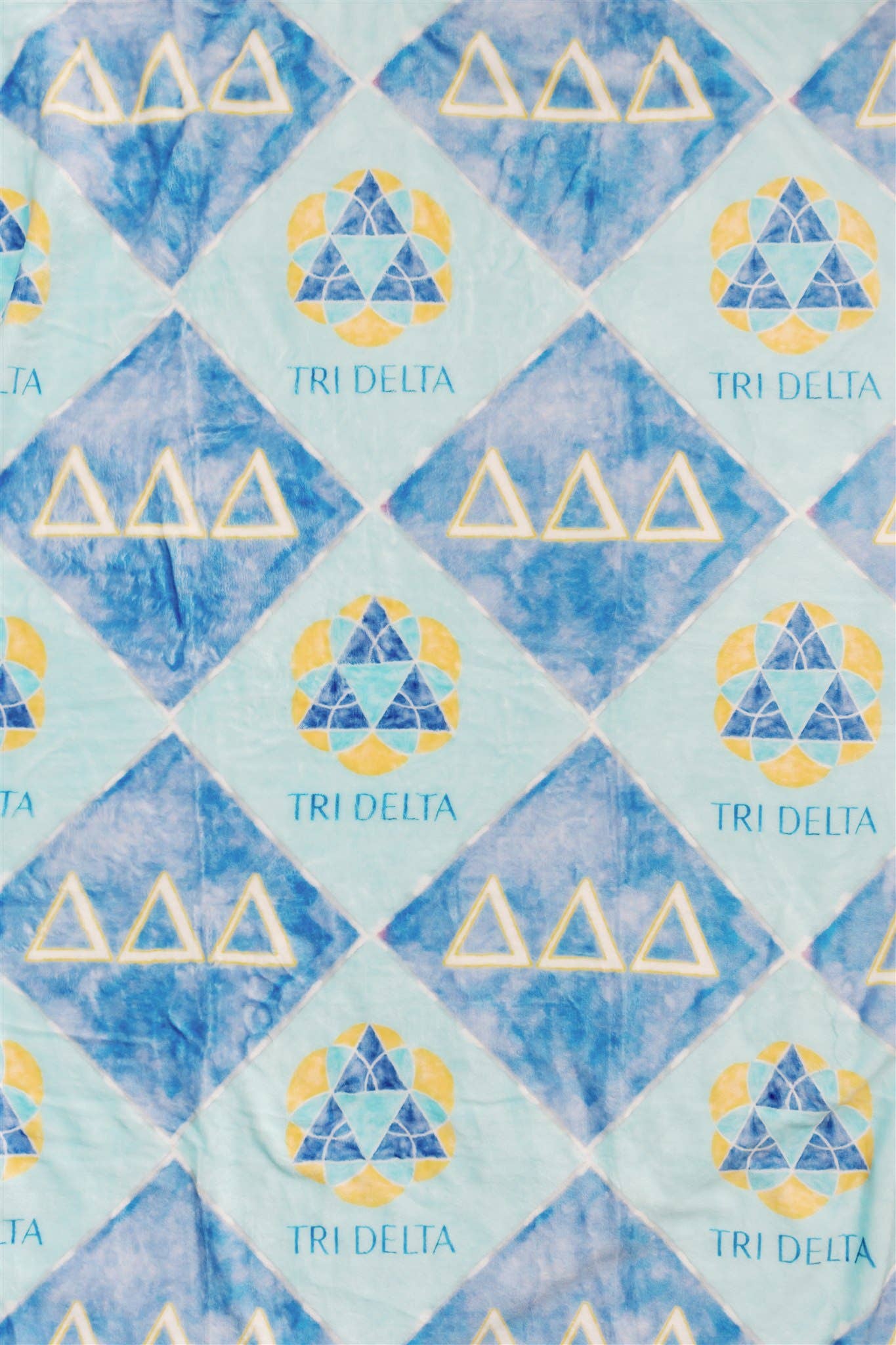 Delta Delta Delta Flannel Fleece Blanket