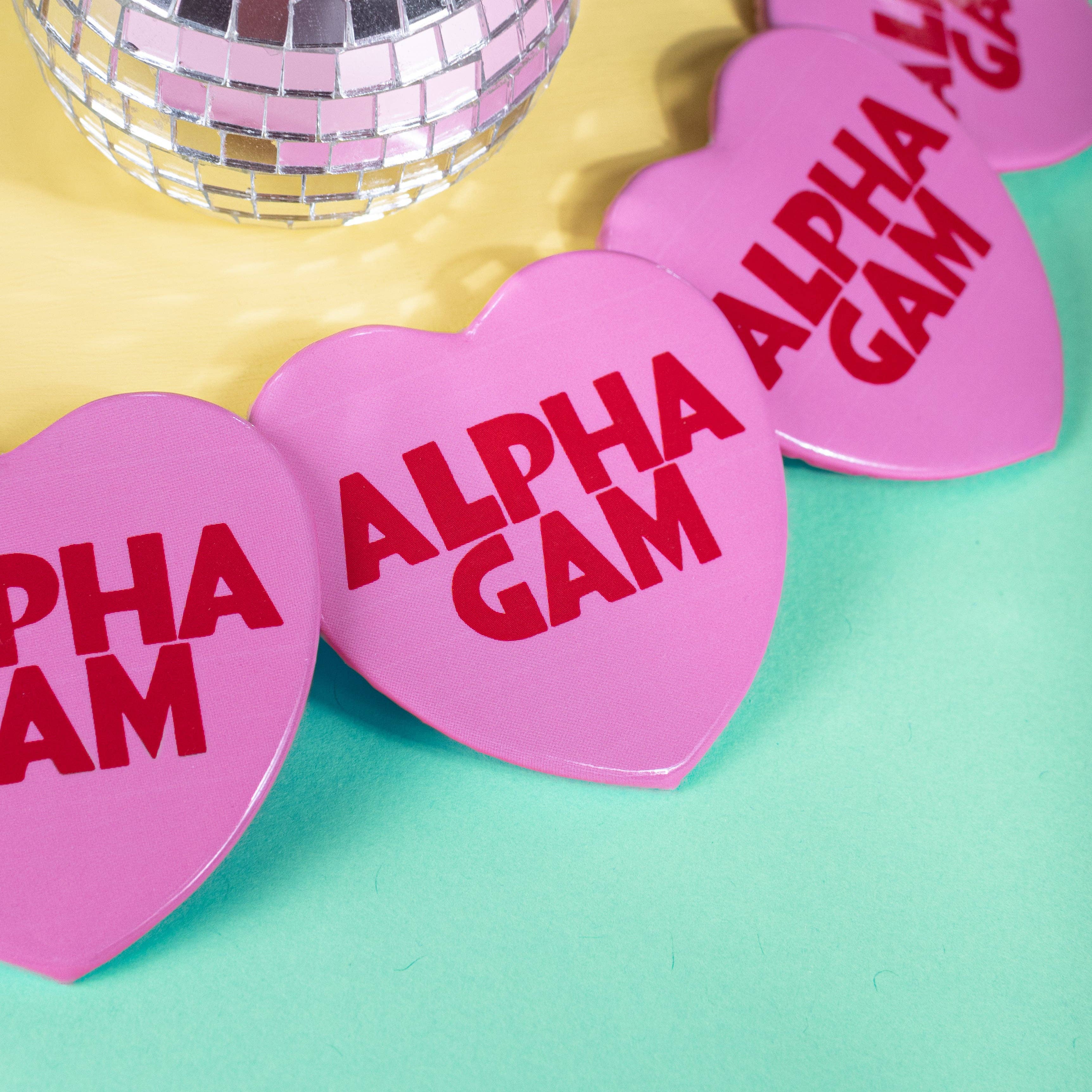 Pop Heart Buttons: Kappa Kappa Gamma