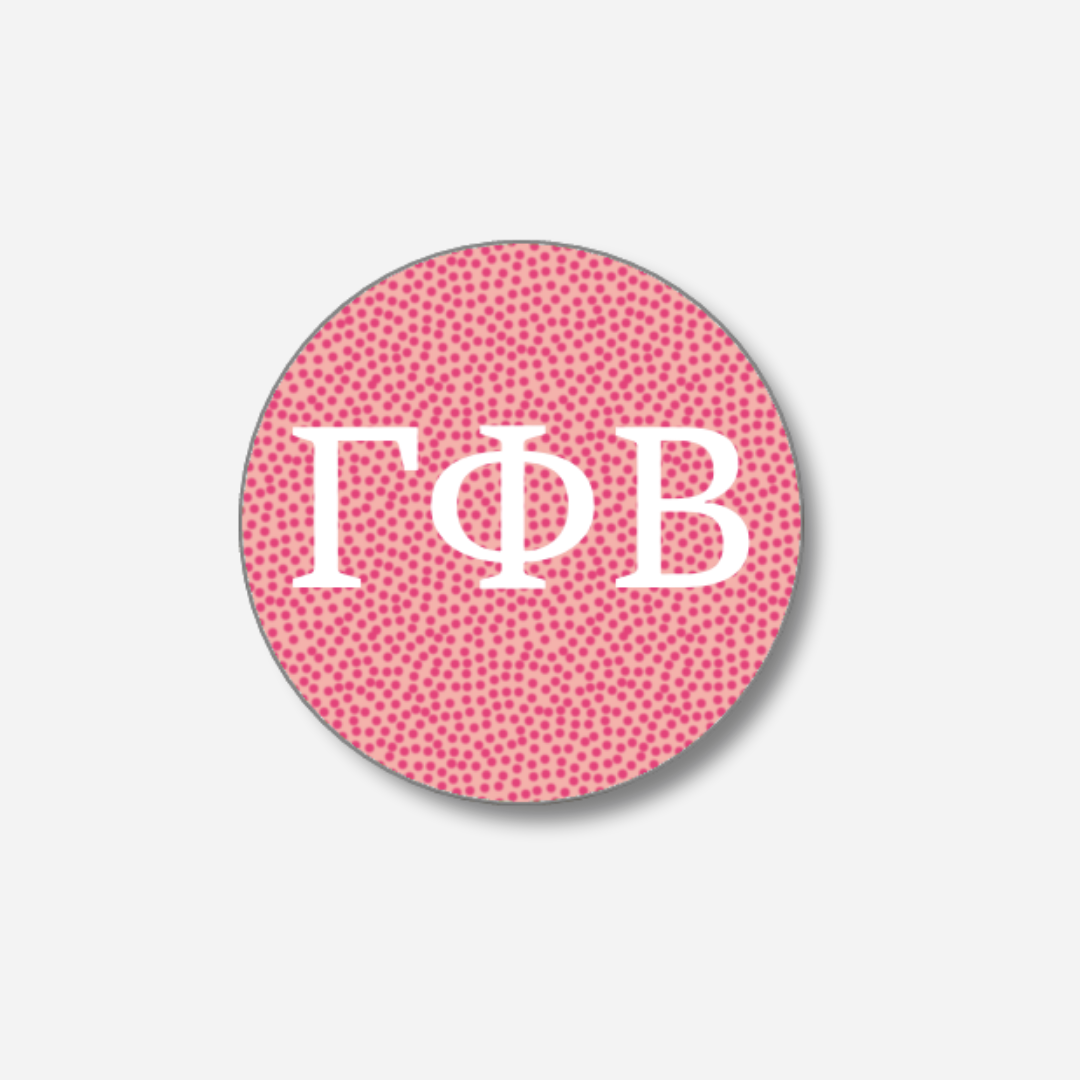 Gamma Phi Beta Dots Button: Large Dots