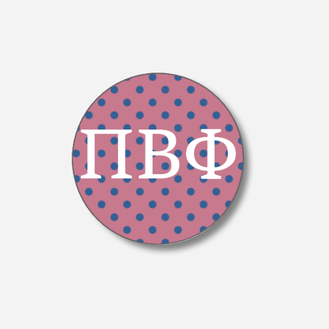 Pi Beta Phi Dots Button : Large Dots