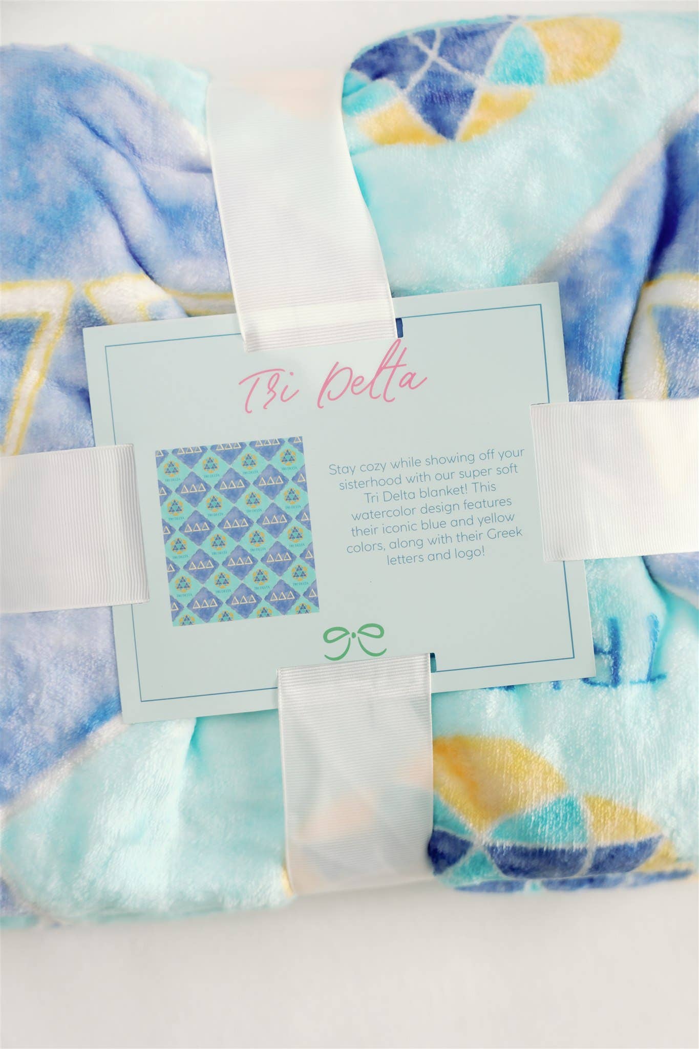 Delta Delta Delta Flannel Fleece Blanket