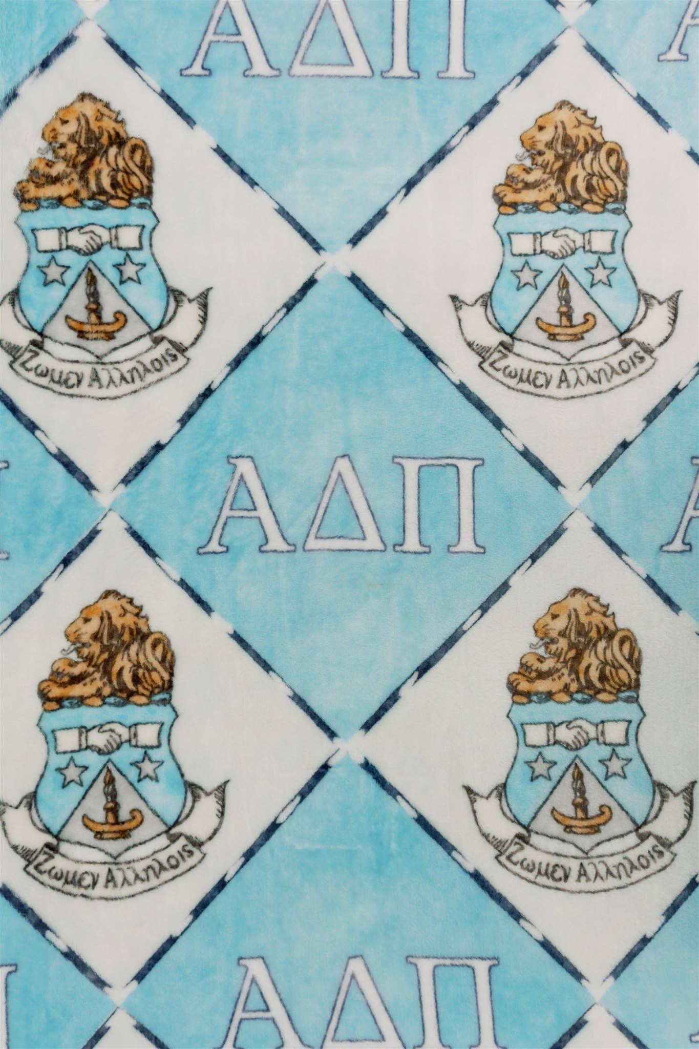Alpha Delta Pi Flannel Fleece Blanket, Sorority
