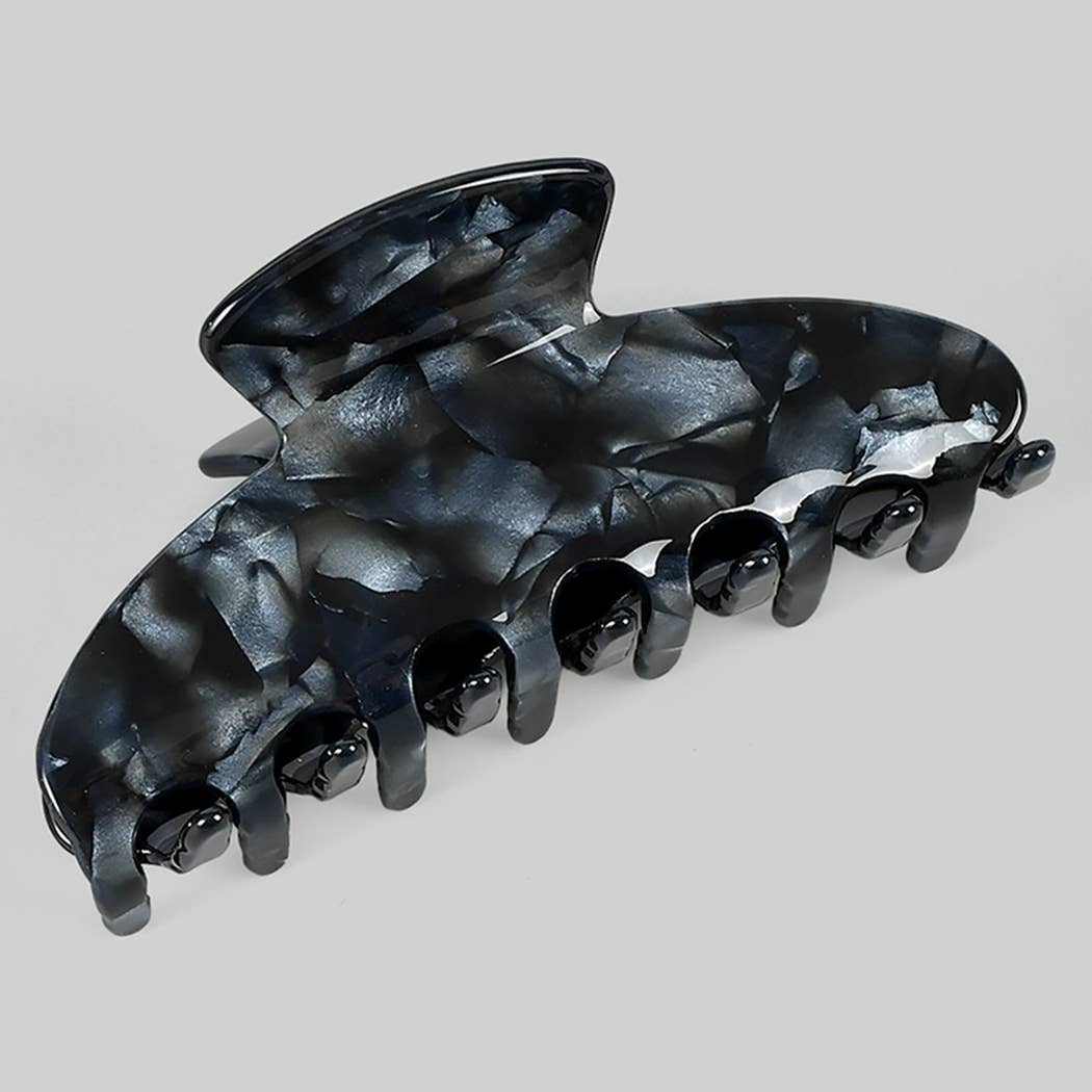 STURDY MARBLED ACRYLIC HAIR CLIP