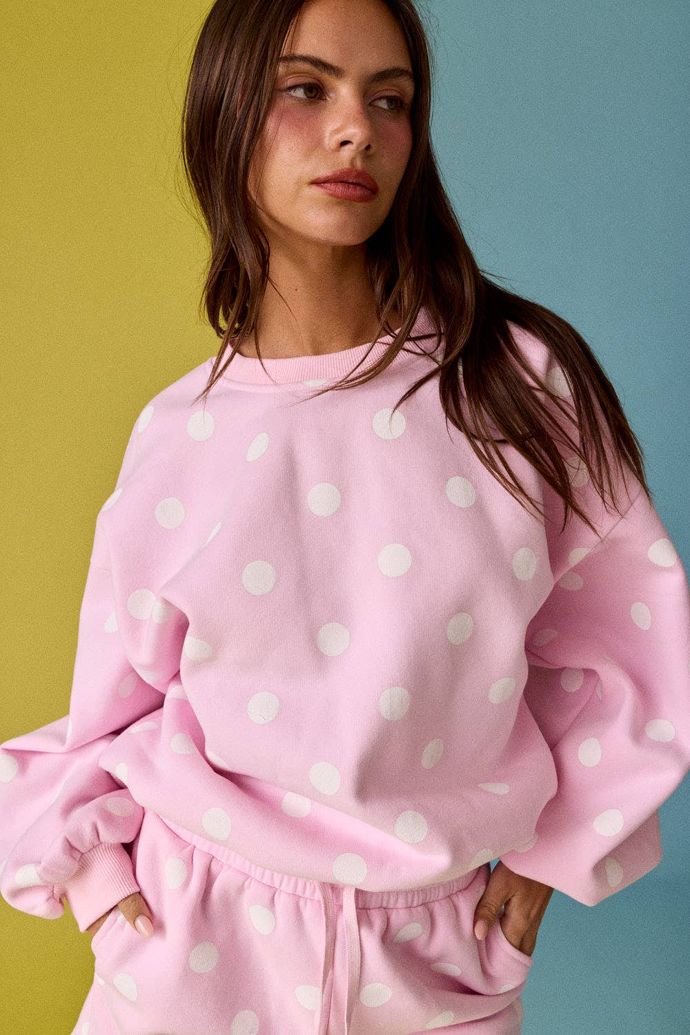 Polka Dot Fleece Set