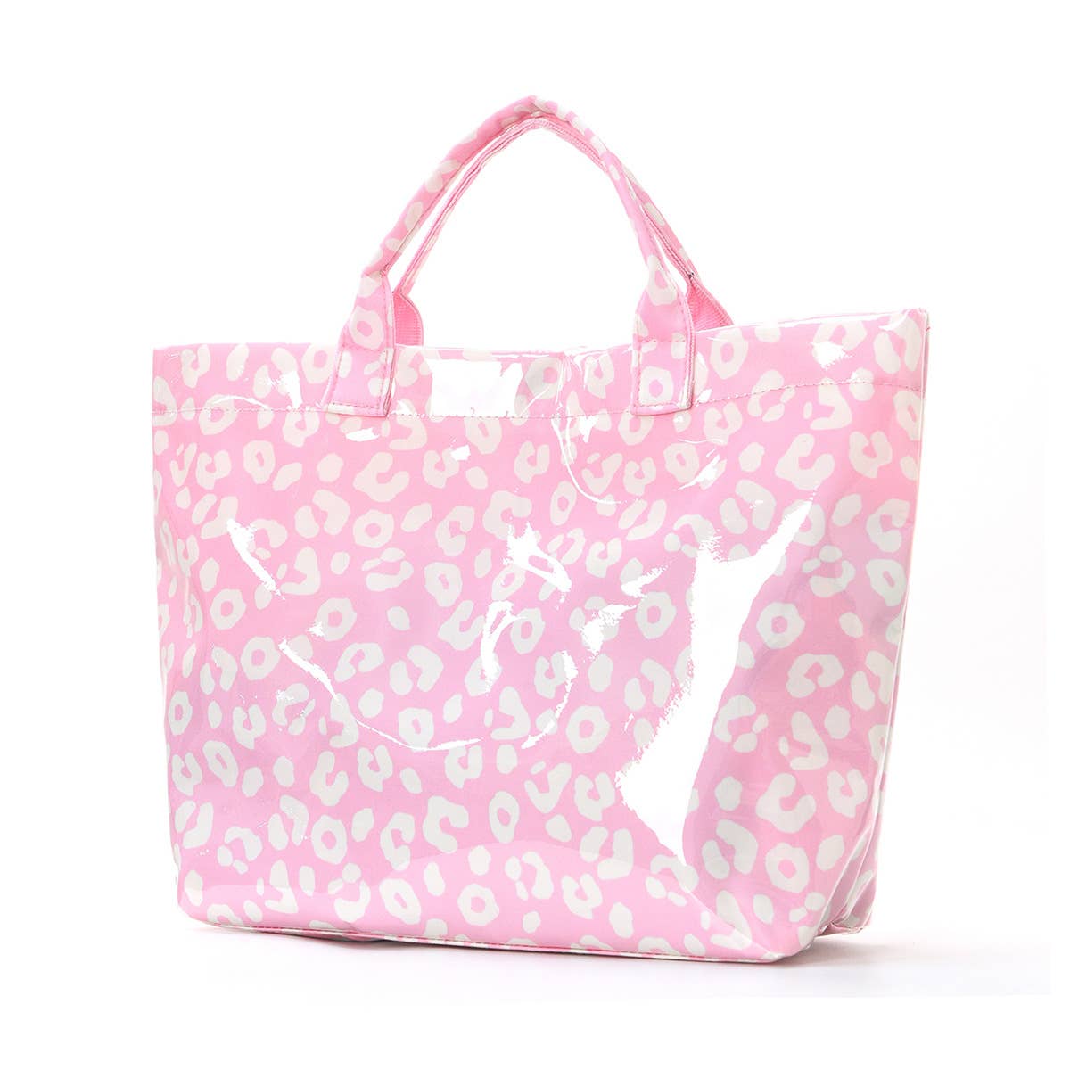 Striped Tote Bag PVC Handbag