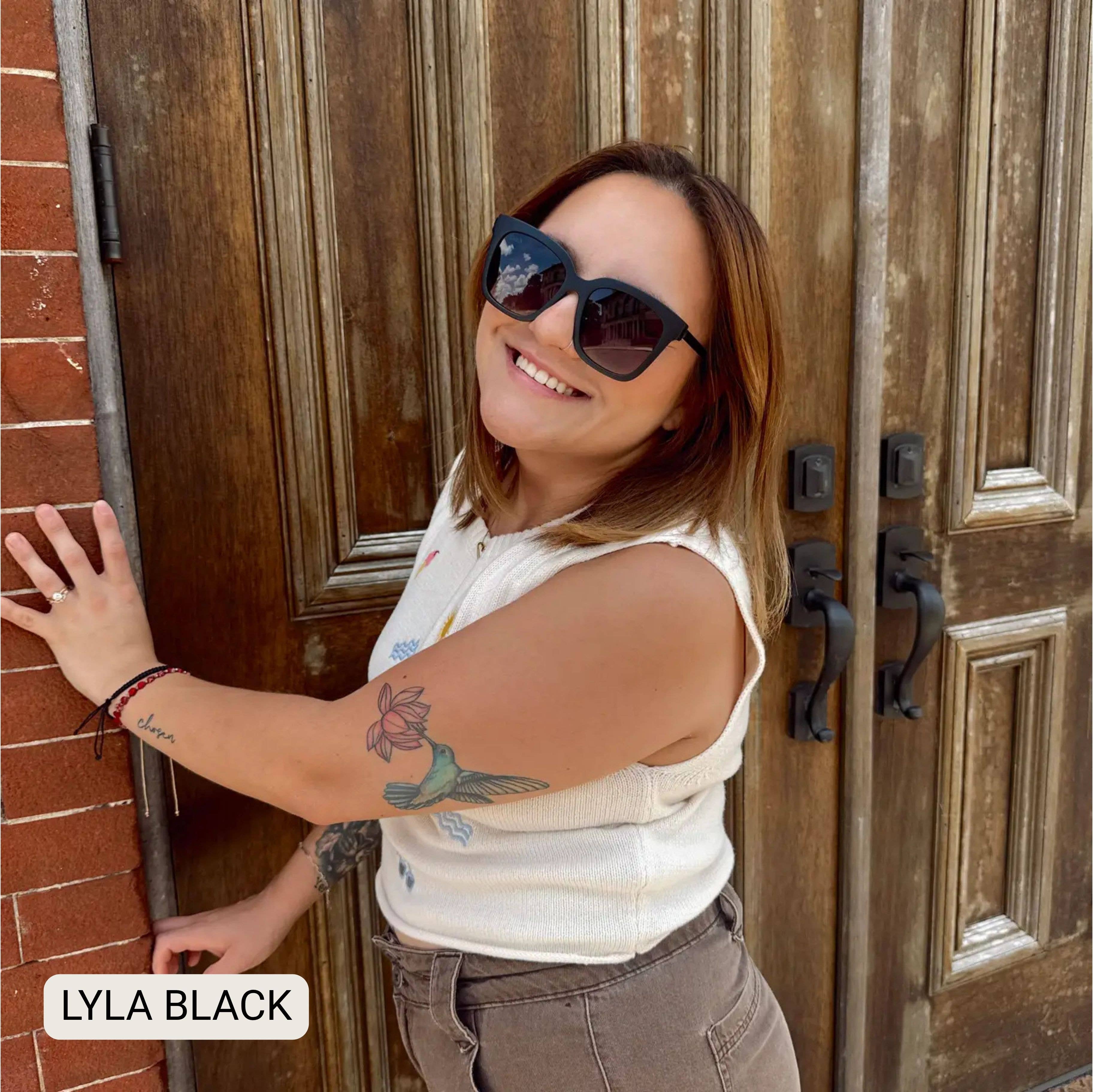 Lyla - Polarized Medium Cat Eye Sunglasses