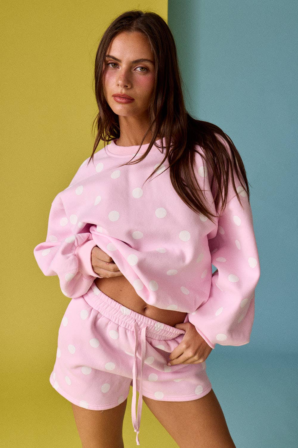 Polka Dot Fleece Set