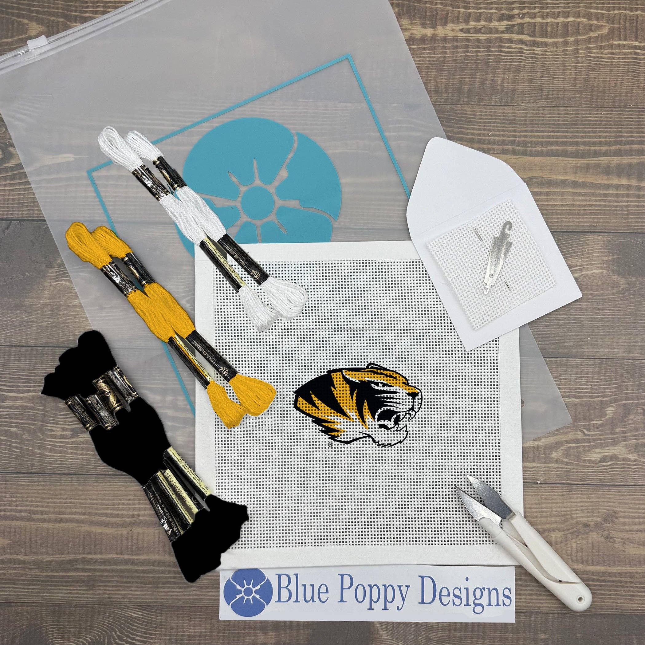 Missouri Tiger 4x4 Needlepoint Design