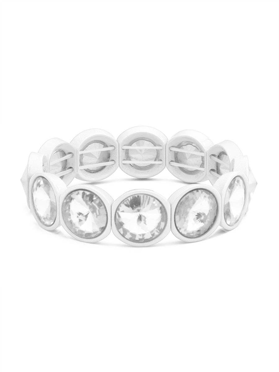 Round Crystal Stretch Bracelet