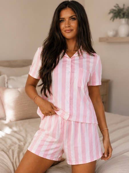Pink Striped Pajama