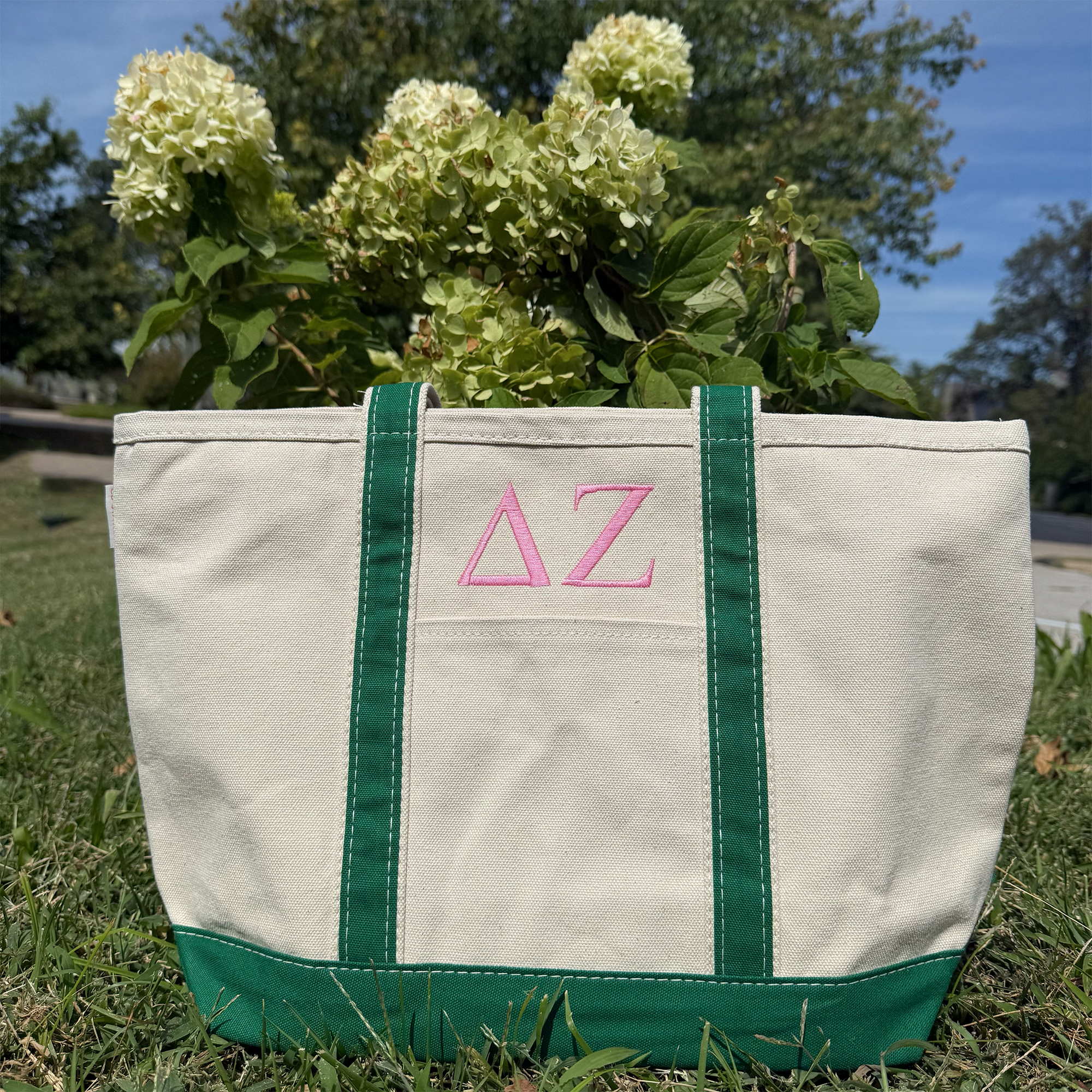 Choose Your Colors Sorority Canvas Tote Bag - Embroidered Classic Tote Bag