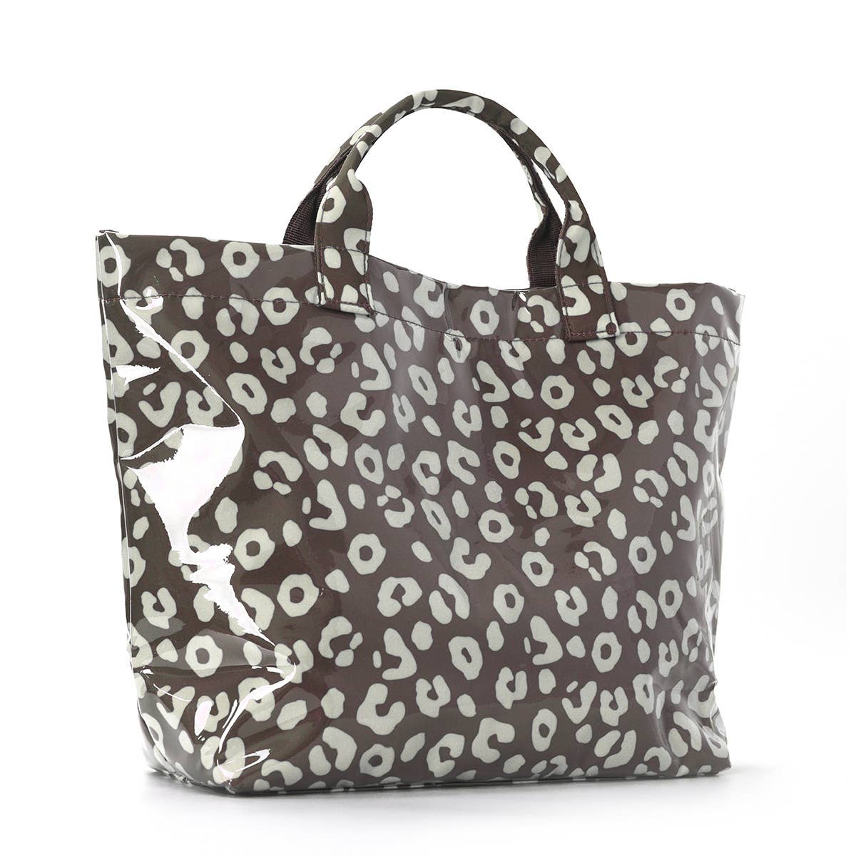 Striped Tote Bag PVC Handbag