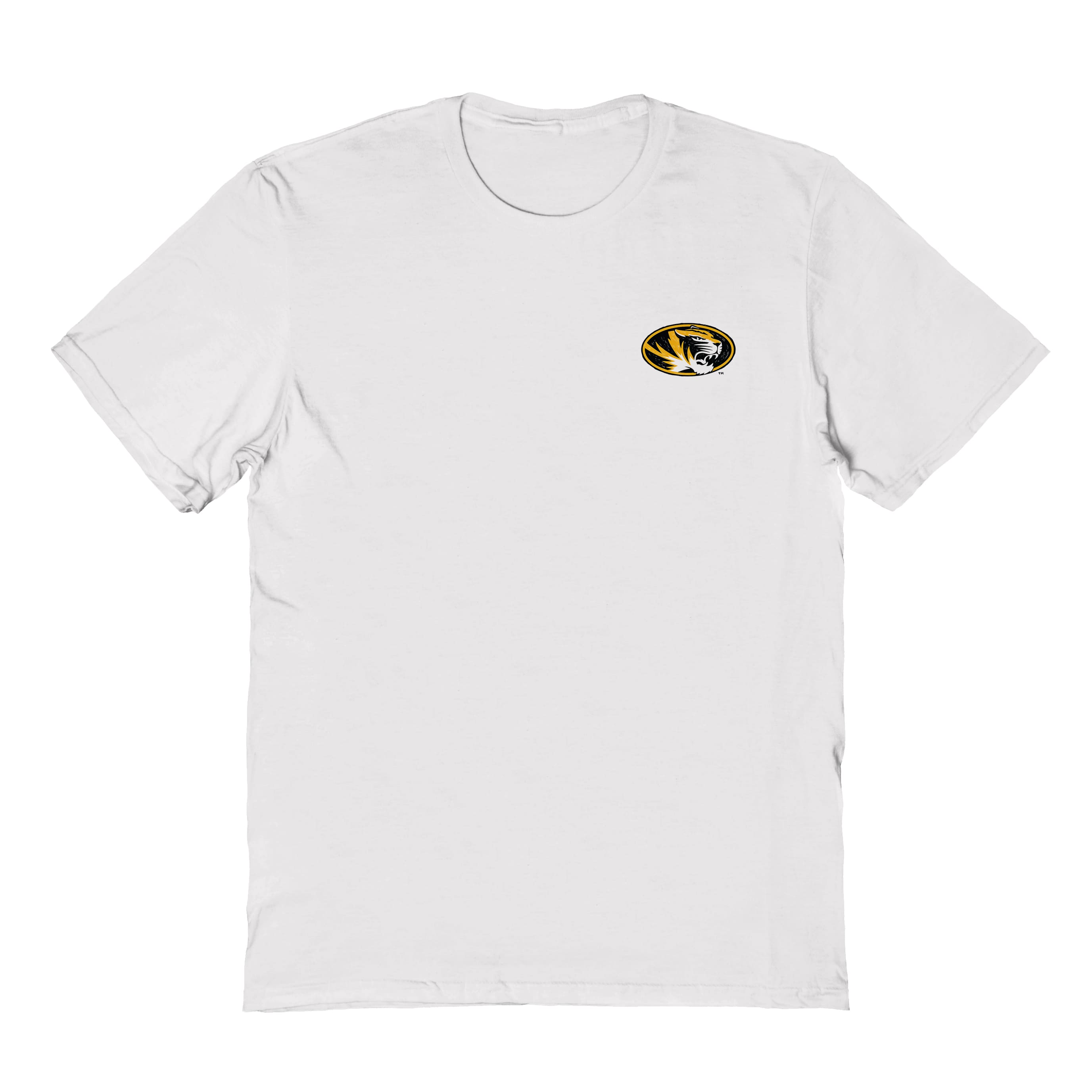 Missouri Tigers MU Vive La Fete Impressions Artwork Womens Cotton Tshirt: Heather Gray / S