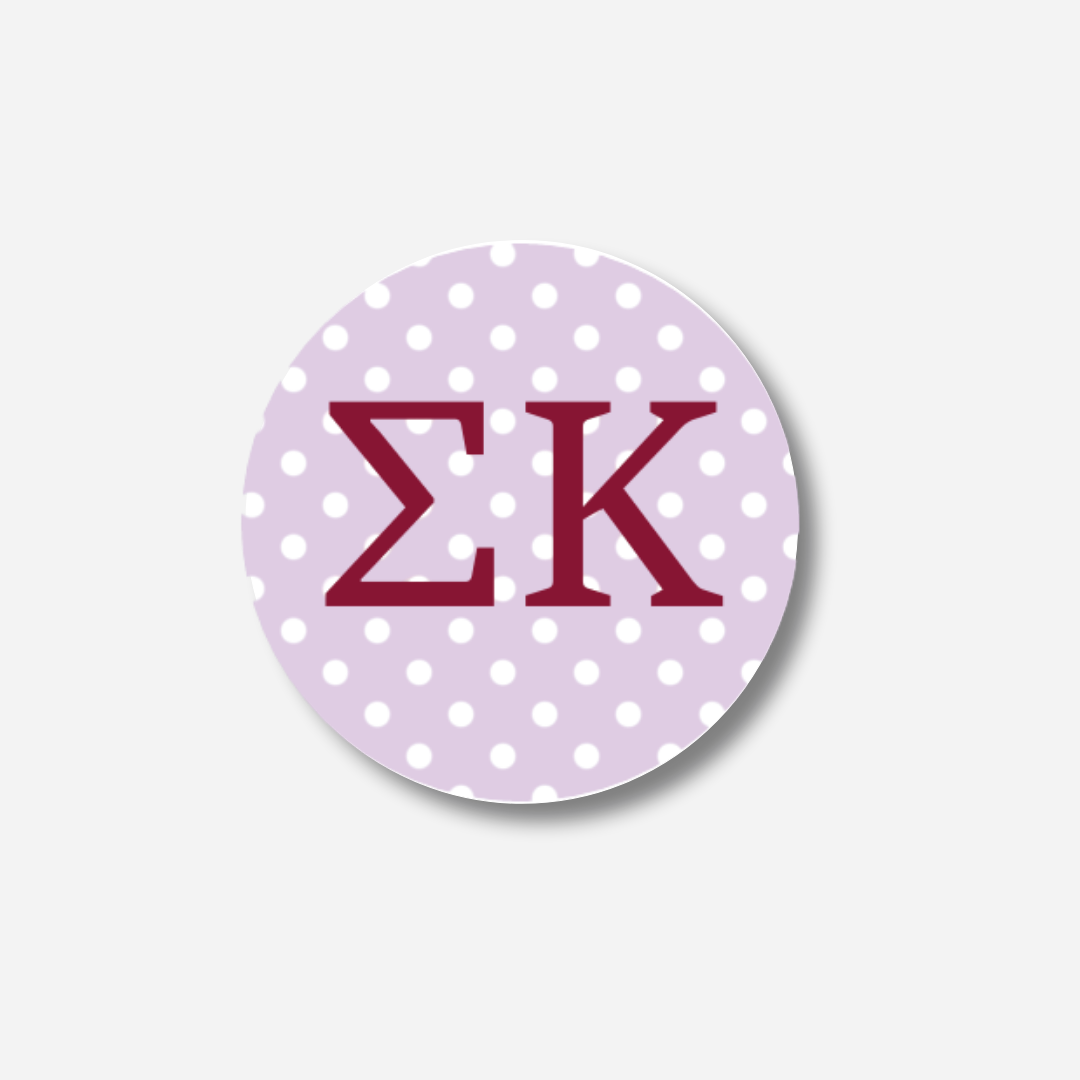 Sigma Kappa Dots Button : Large Dots