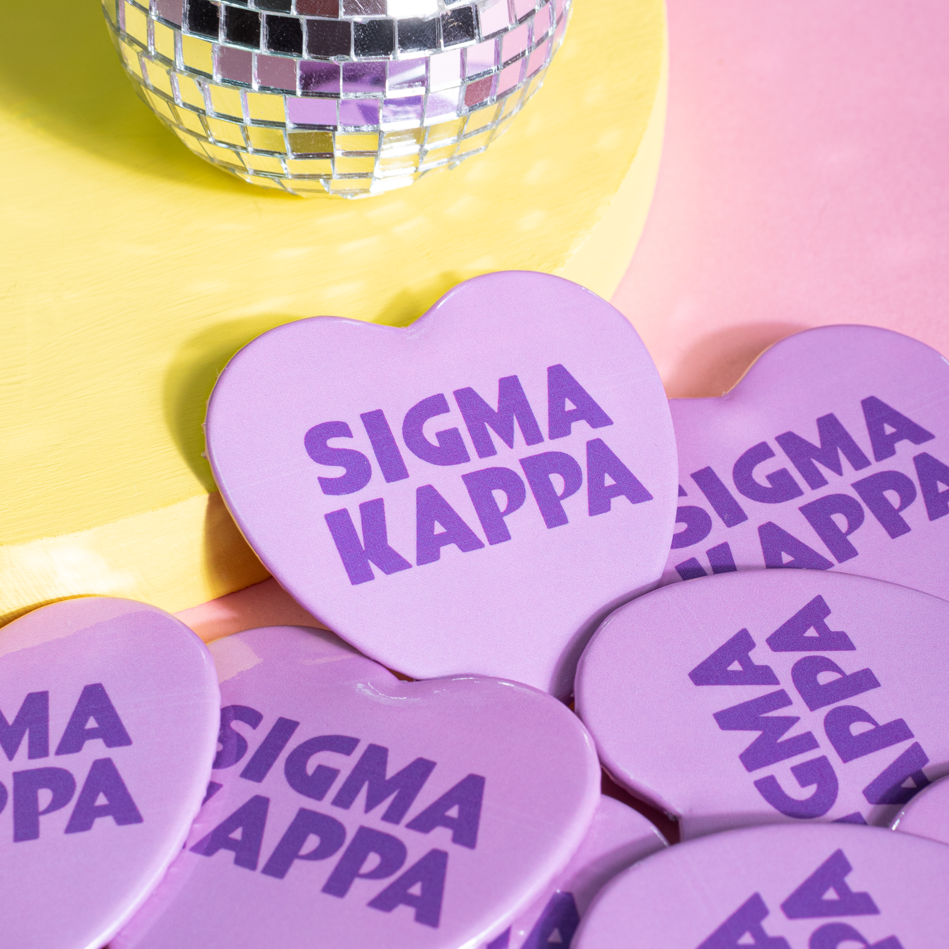 Pop Heart Buttons: Alpha Phi