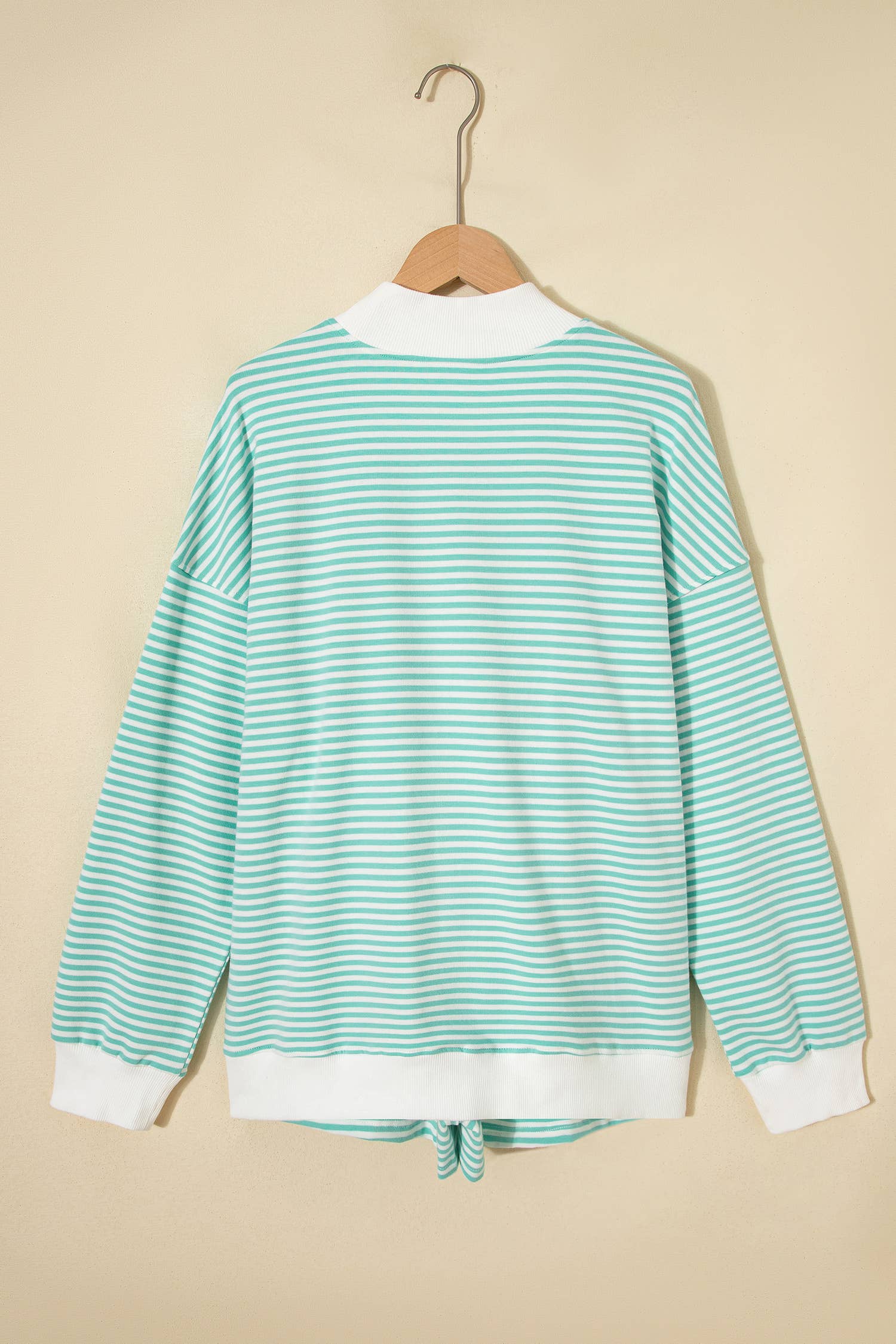 Stripe Oversize Sweatshirt and Shorts Set