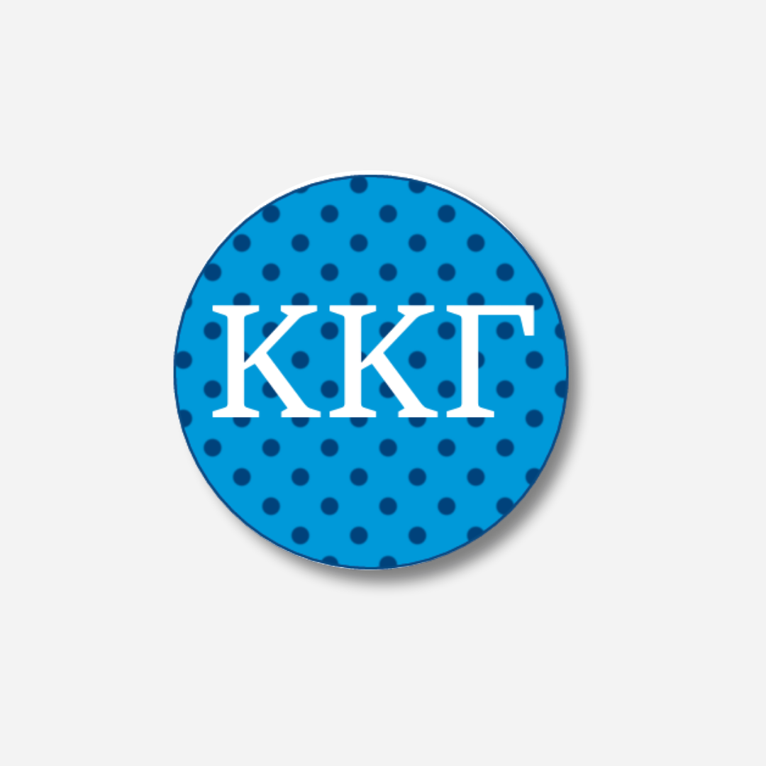 Kappa Kappa Gamma Dots Button: Large Dots