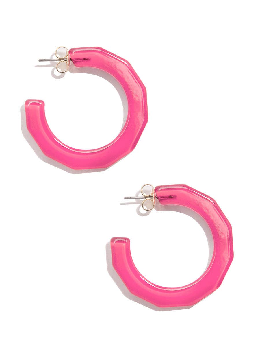 Small Textured Hoop Earring