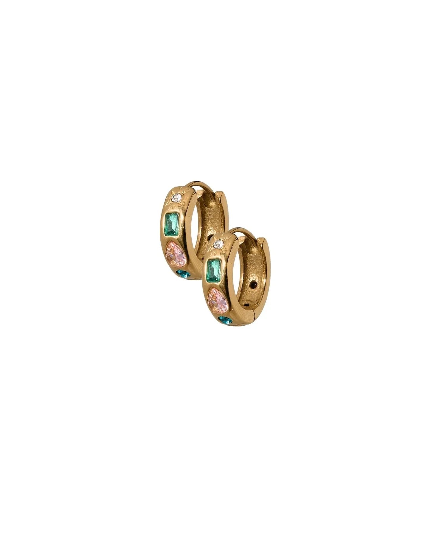 August Gold Huggie earrings product photo
